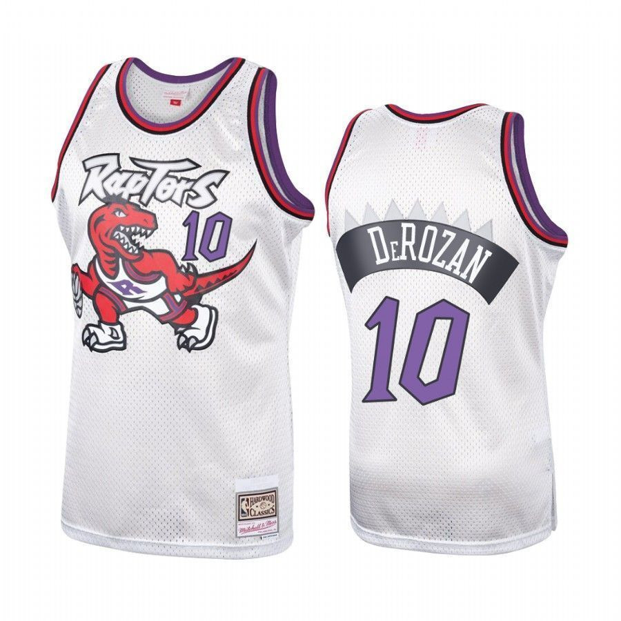 Toronto Raptors Demar Derozan Platinum Hardwood Classics 10 NBA Jersey Men's
