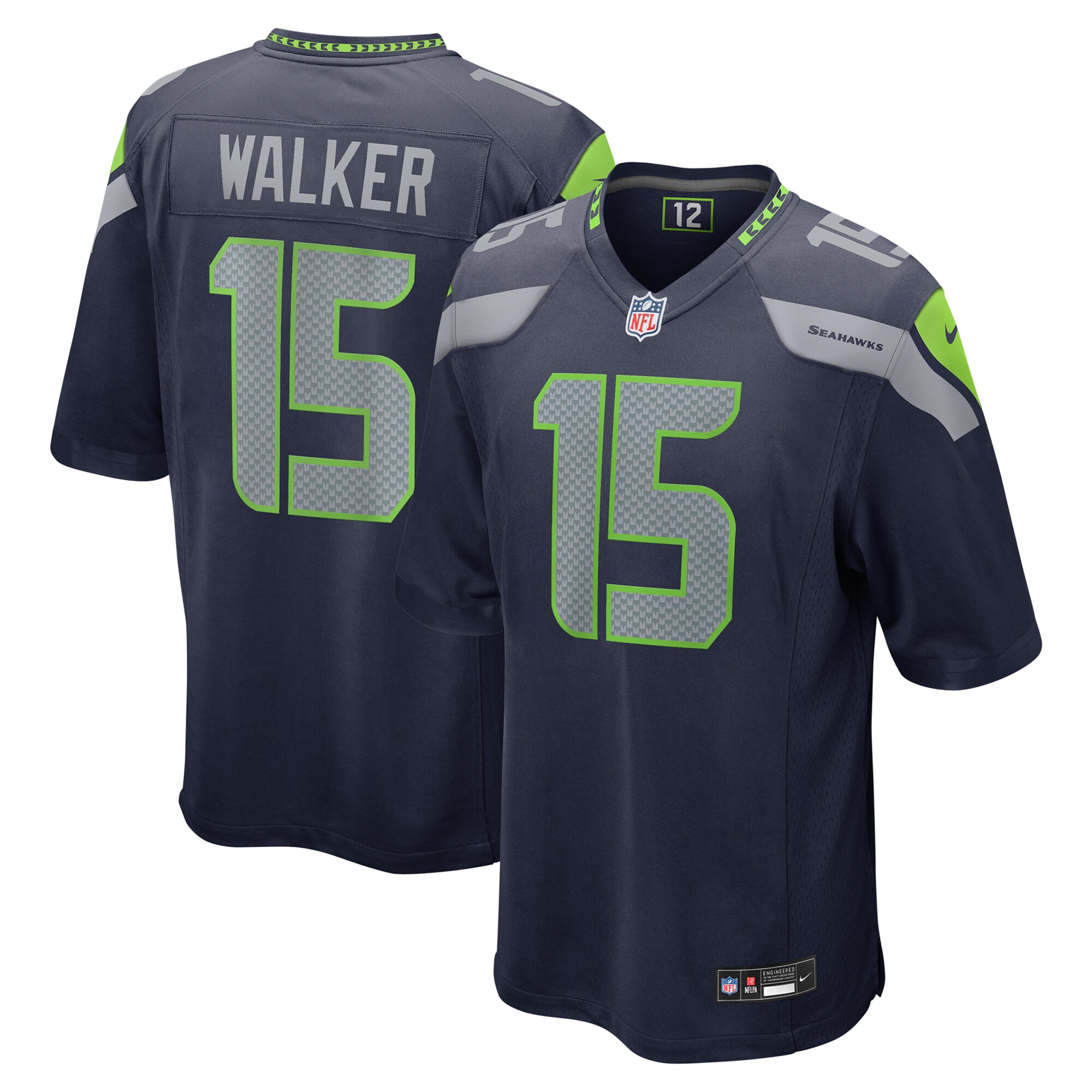 Seattle Seahawks P.J. Walker College Navy Game NFL Jersey Men's
