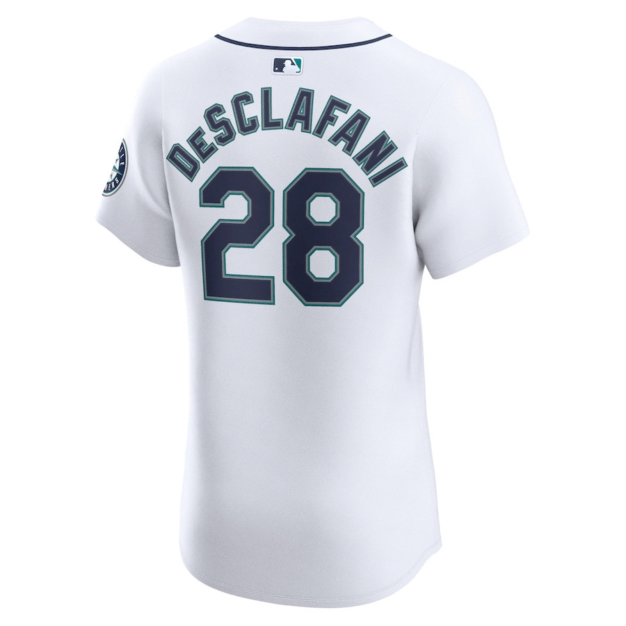 Anthony DeSclafani 28 Seattle Mariners Home Elite Player White MLB Jersey Men's