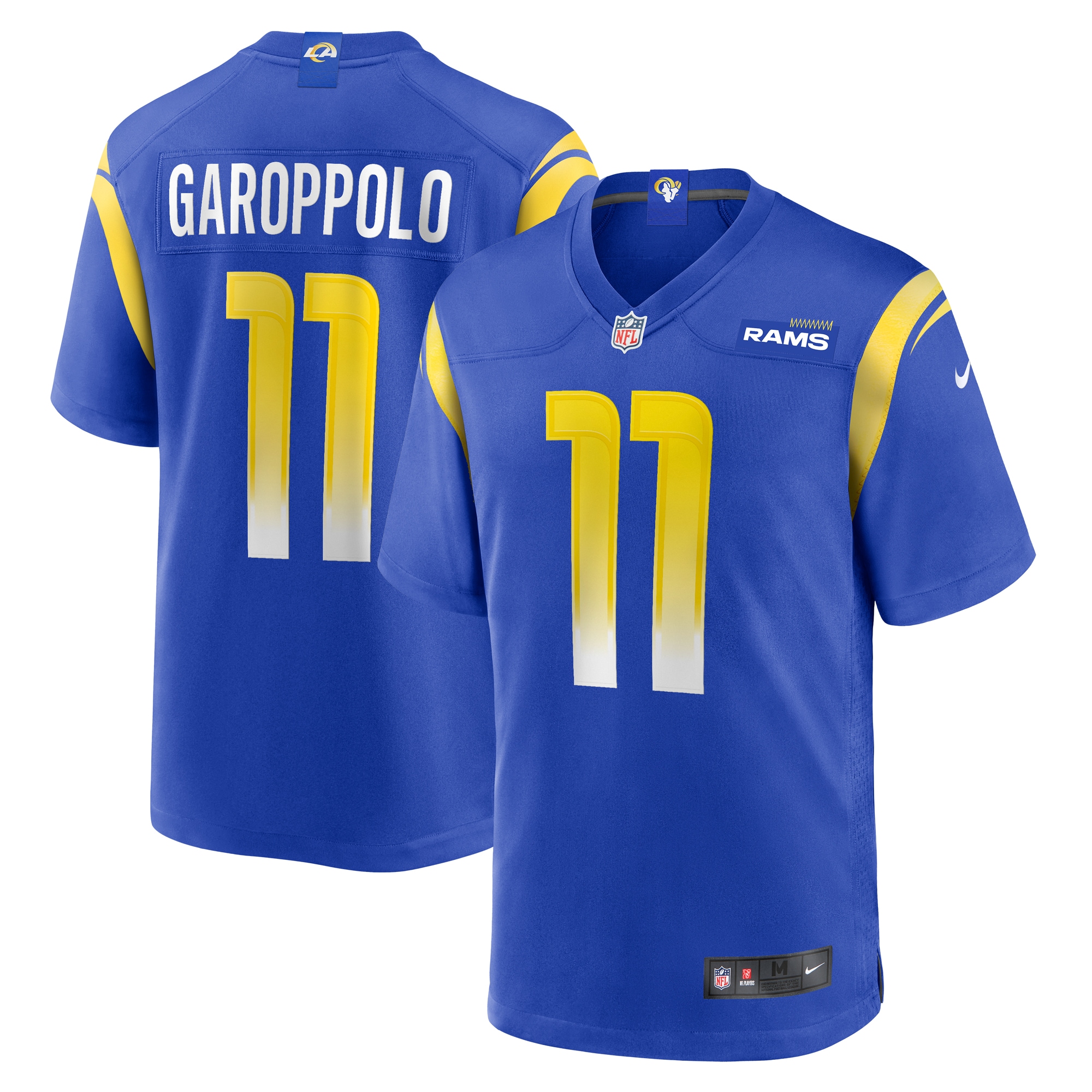 Los Angeles Rams Jimmy Garoppolo Royal Game NFL Jersey Men's
