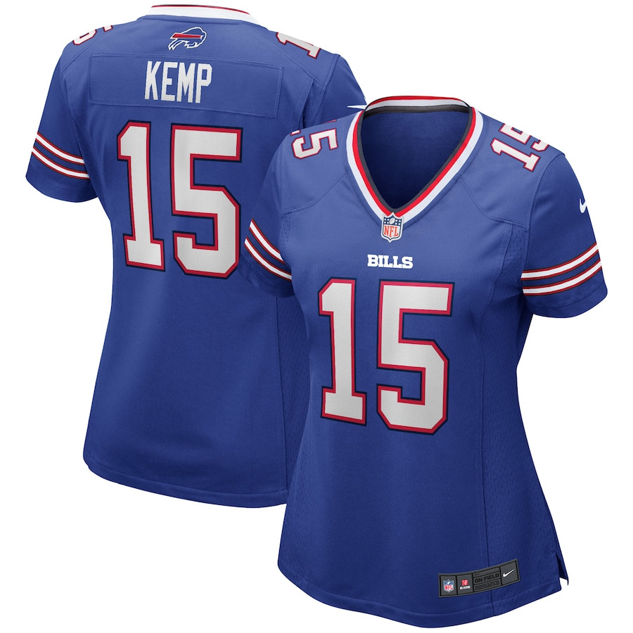 Jack Kemp 15 Buffalo Bills Game Retired Royal NFL Jersey Women's