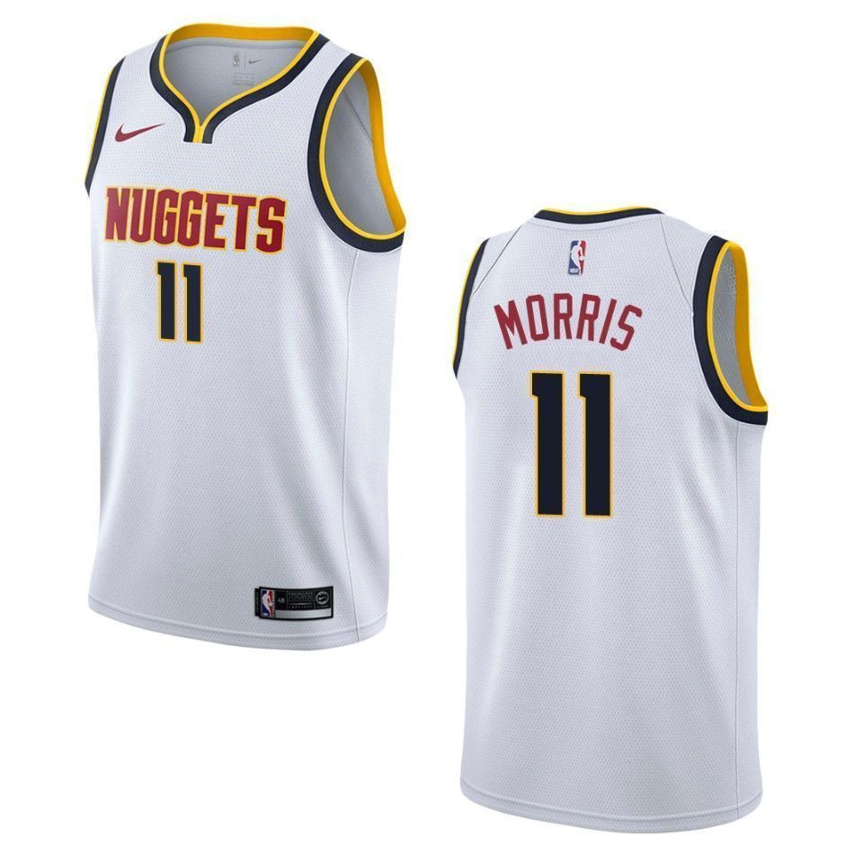 Denver Nuggets 11 Monte Morris Association Swingman Wihte NBA Jersey Men's