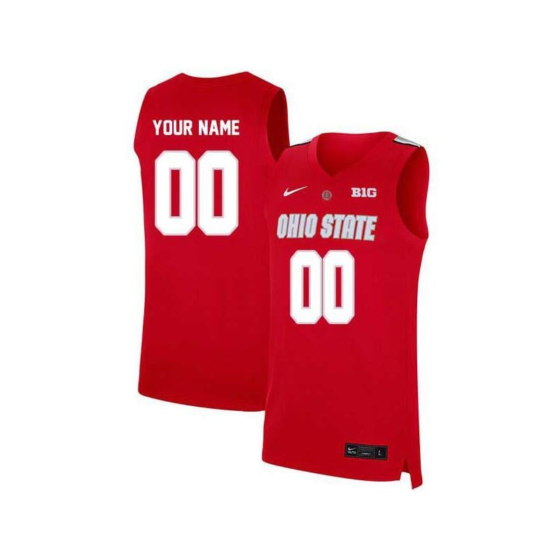 Elite Red Ohio State Buckeyes Custom NCAA Jersey Men's