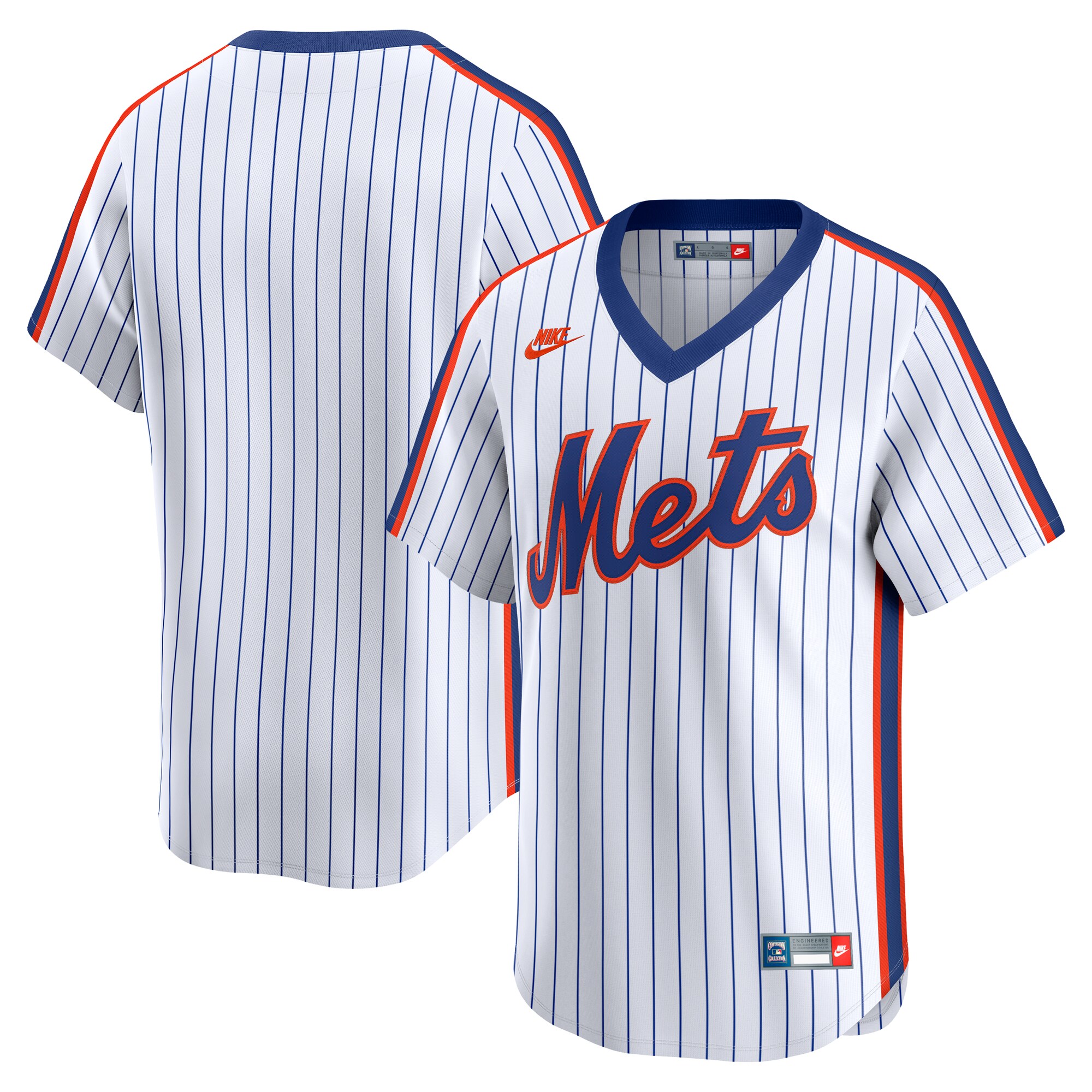 New York Mets White Throwback Cooperstown Collection Limited MLB Jersey Men's