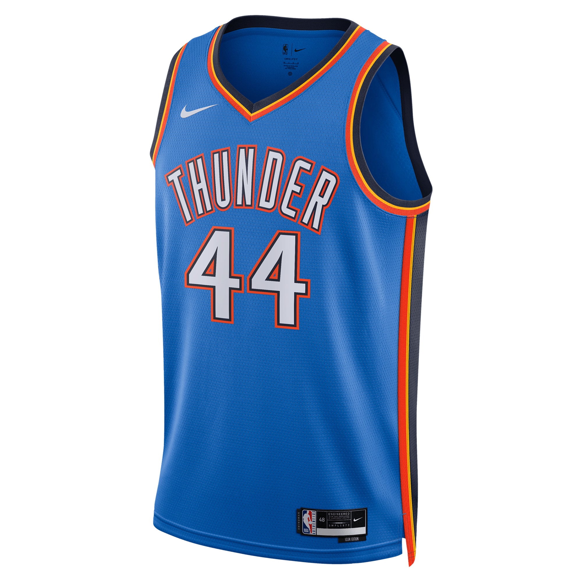 Oklahoma City Thunder Icon Swingman Blue Nikola Topi Unisex NBA Jersey Unisex