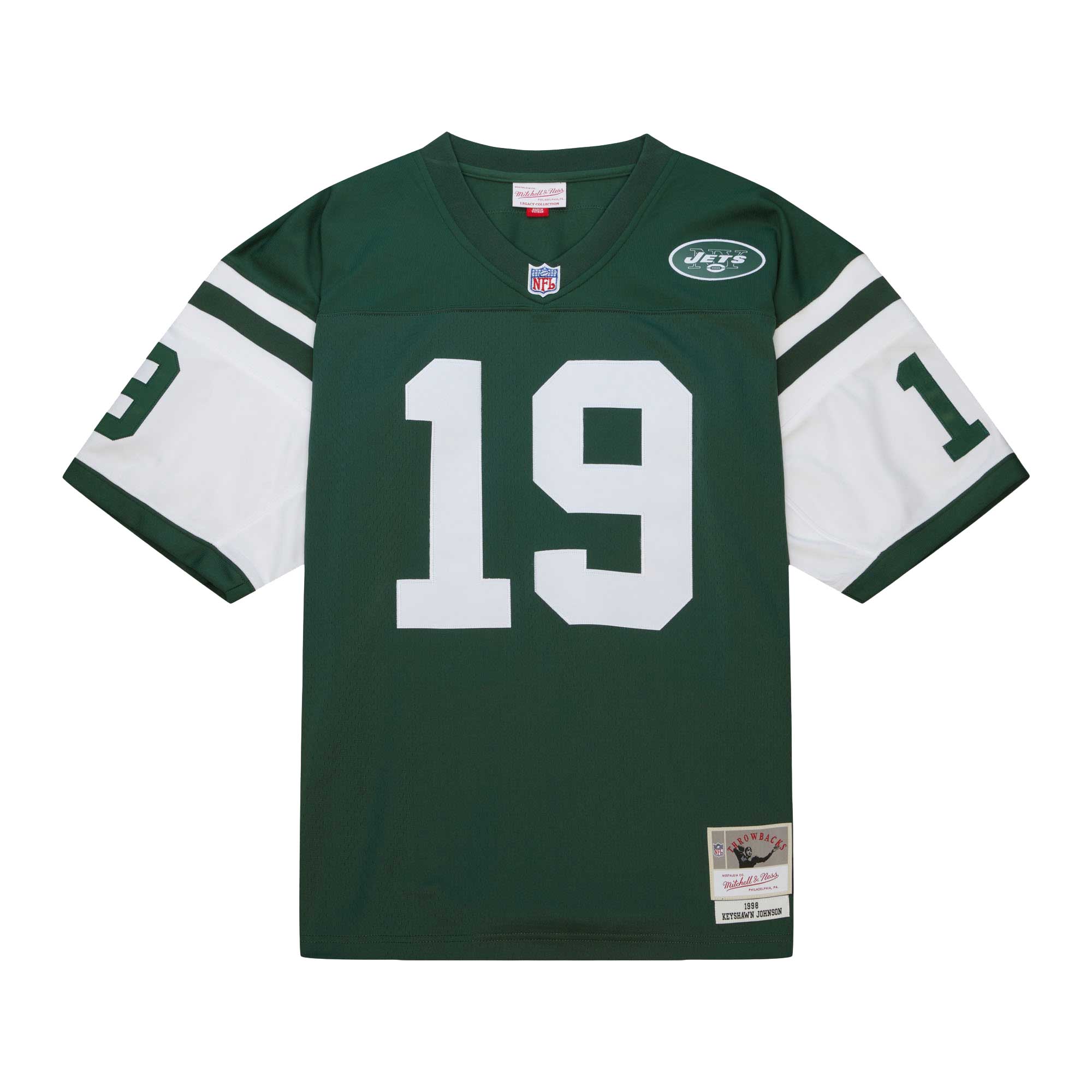 New York Jets Keyshawn Johnson Mitchell Ness Green Legacy NFL Jersey Men's