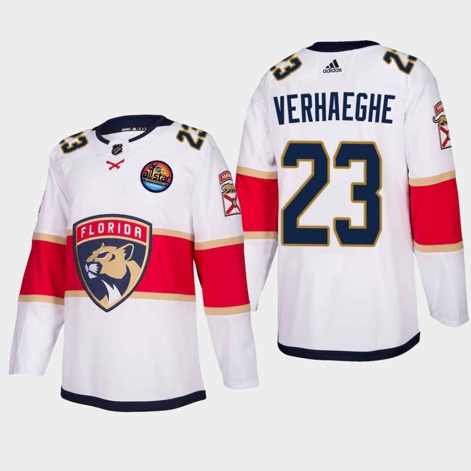 Florida Panthers Carter Verhaeghe 23 2023 All Star Patch Away White NHL Jersey Men's