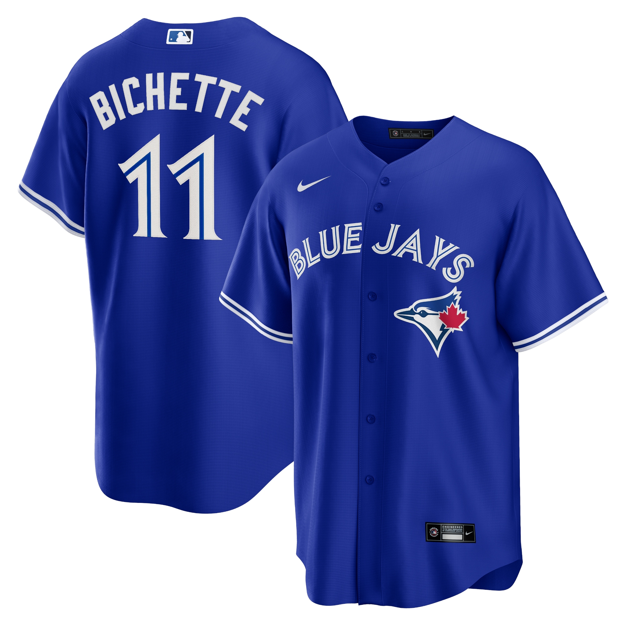 Toronto Blue Jays Bo Bichette Royal Alternate Player Name MLB Jersey Men's