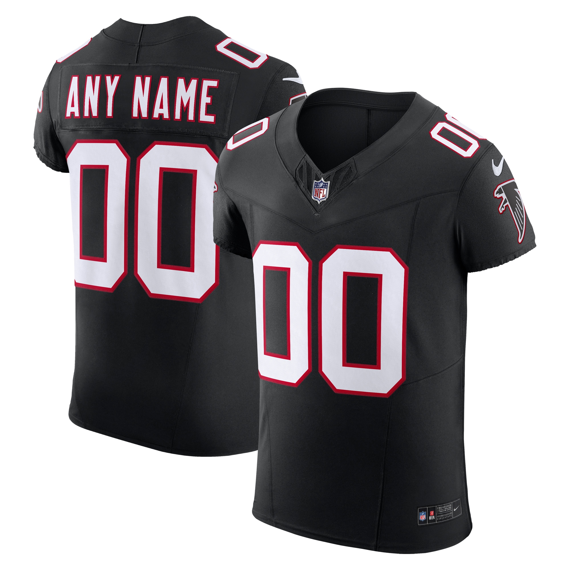 Atlanta Falcons Black Vapor F.U.S.E. Elite Custom NFL Jersey Men's