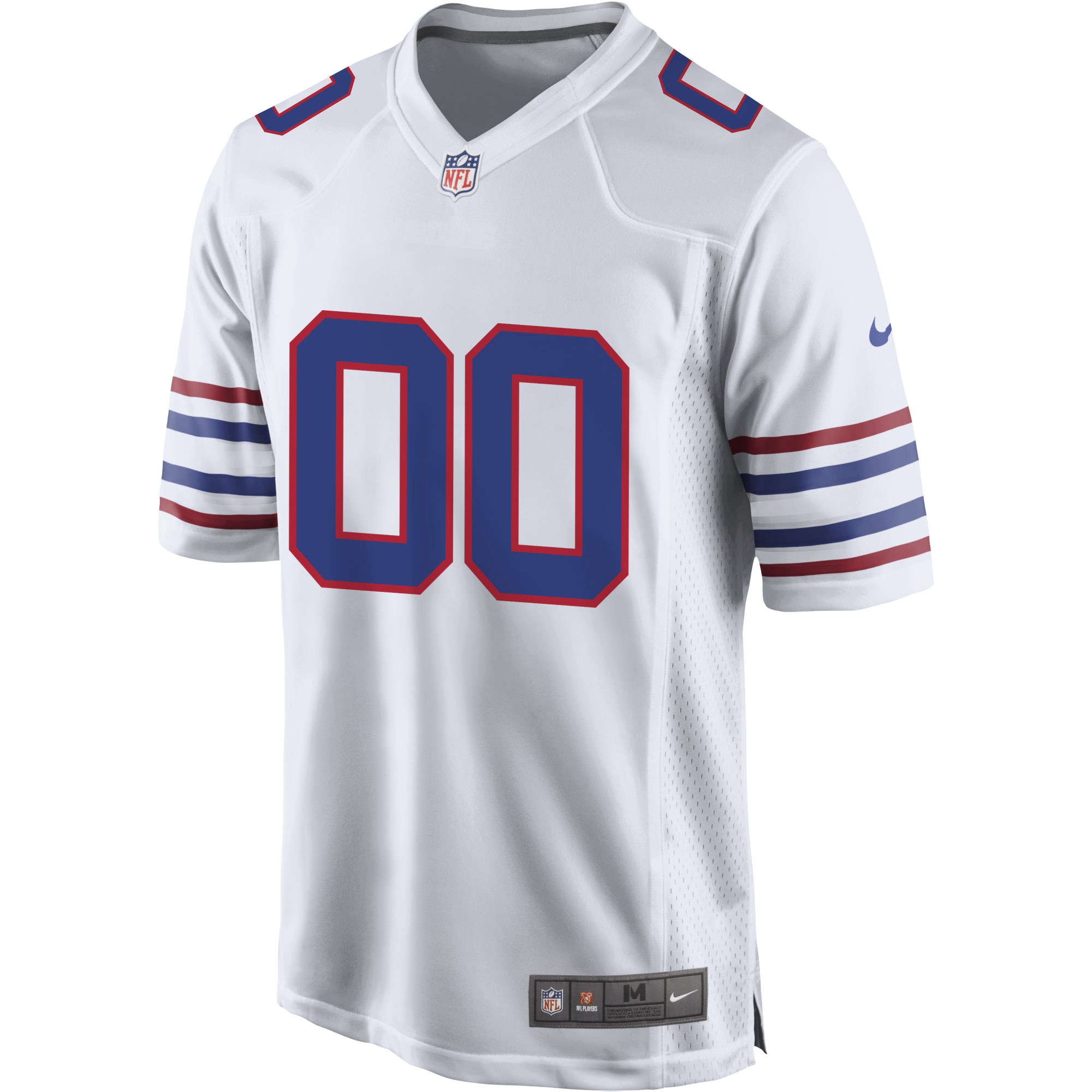 Buffalo Bills White Alternate Custom Game NFL Jersey Men's