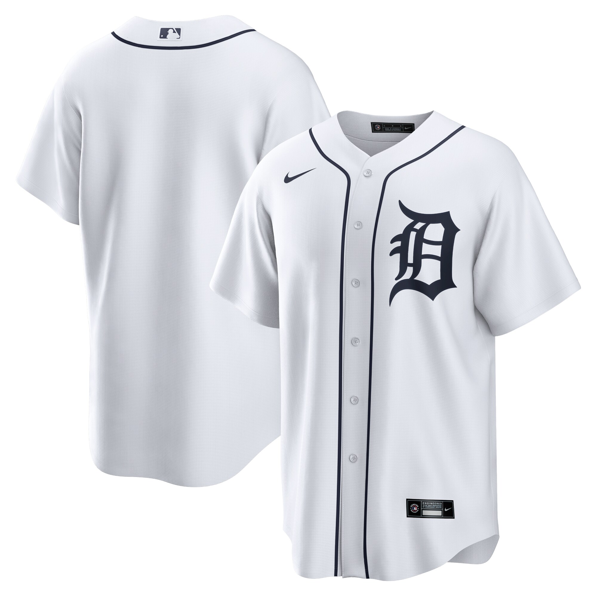 Detroit Tigers White Home Team MLB Jersey Men's