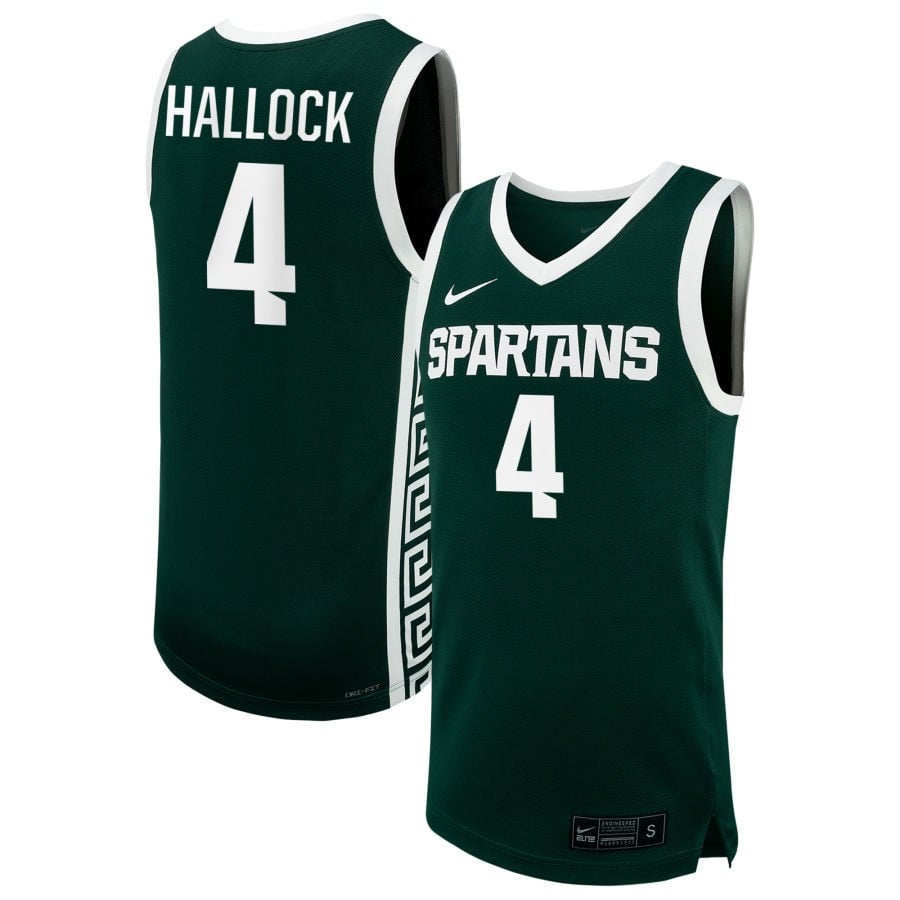 Theryn Hallock 4 Michigan State Spartan Unisex NIL Green NCAA Jersey Unisex