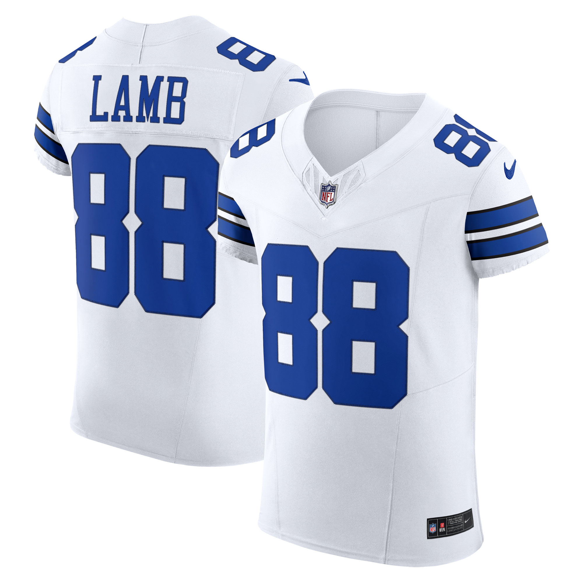 Dallas Cowboys CeeDee Lamb White Vapor F.U.S.E. Elite NFL Jersey Men's