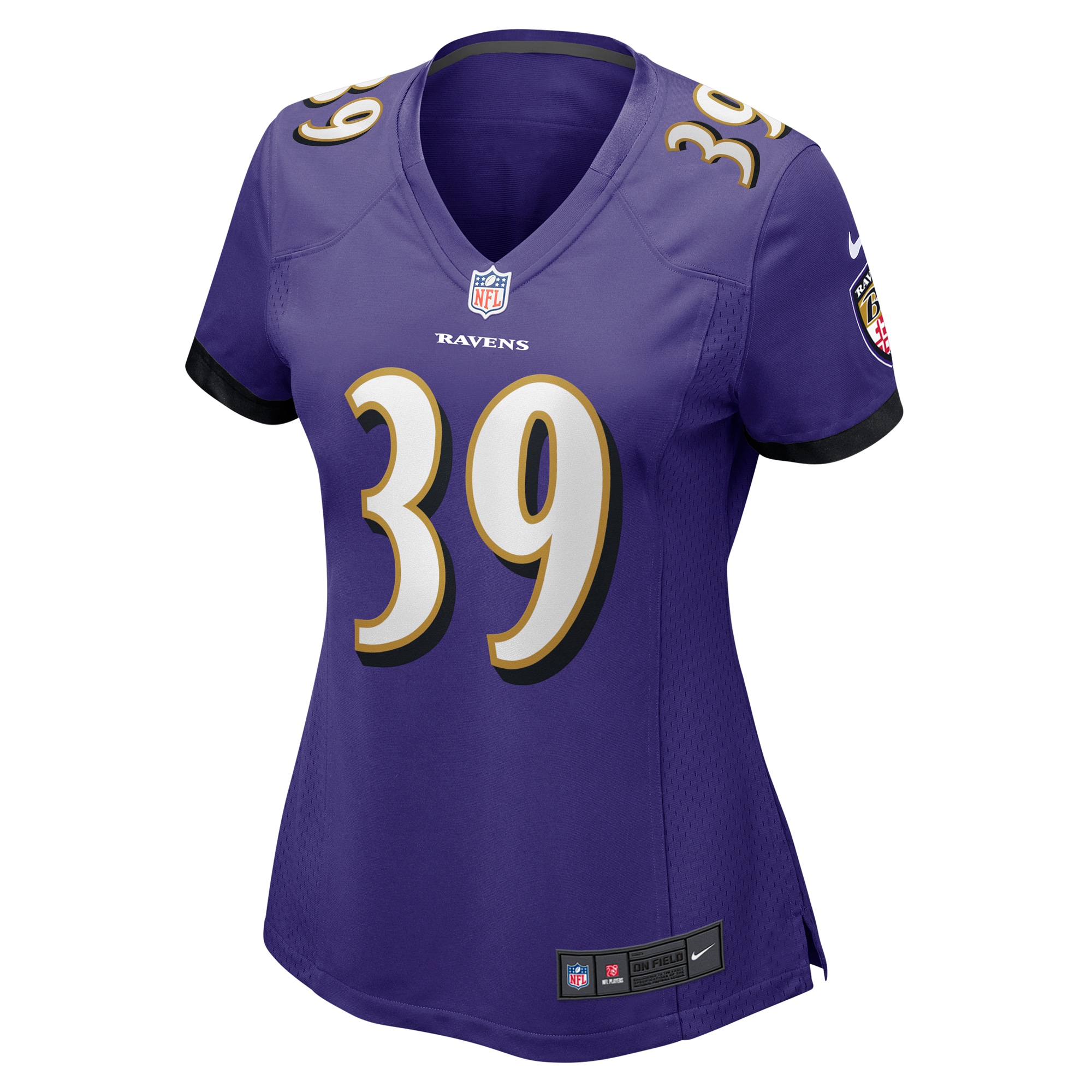 Baltimore Ravens Eddie Jackson Purple Game NFL Jersey Women's