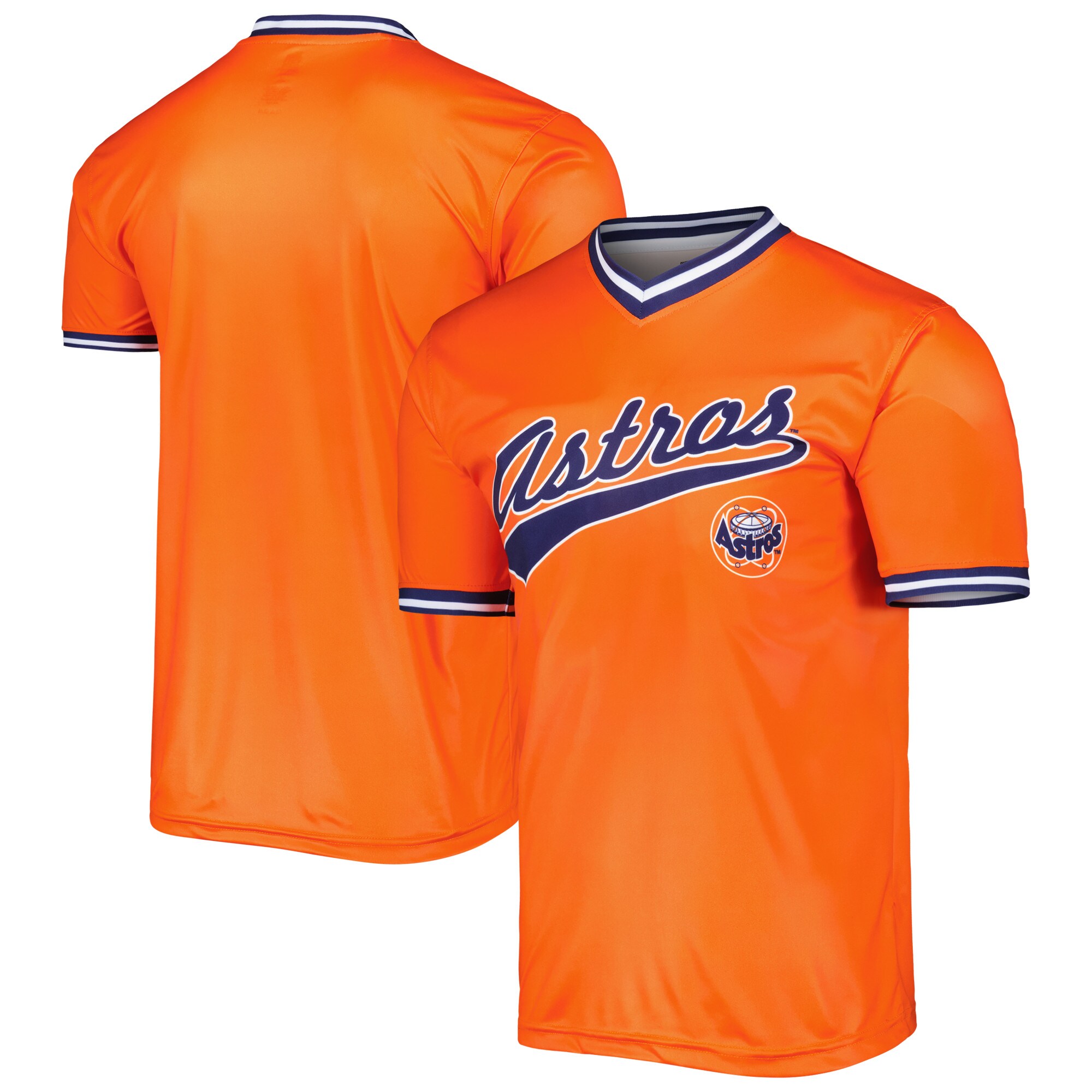 Houston Astros Stitches Orange Cooperstown Collection Team MLB Jersey Men's