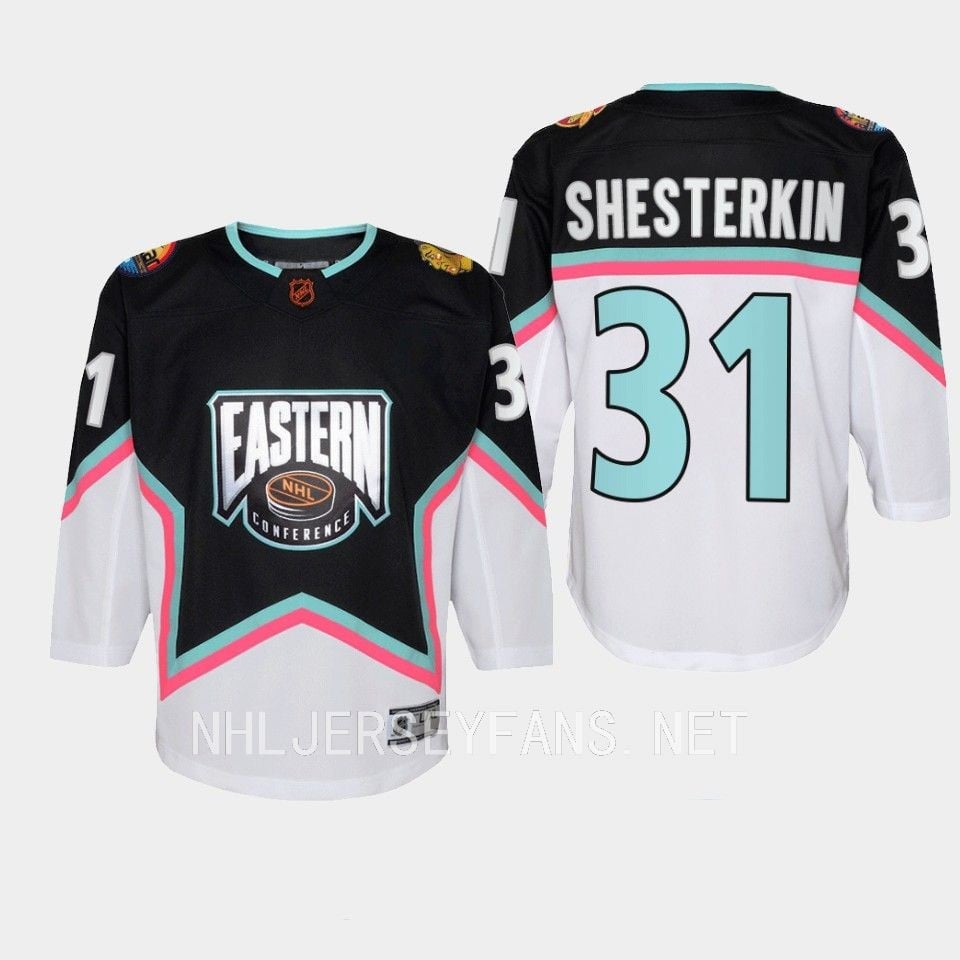 Igor Shesterkin 31 New York Rangers 2023 All Star Game Black Equipment NHL Jersey Men's
