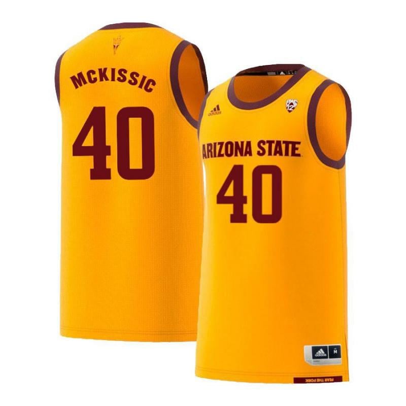 40 Shaquielle McKissic Yellow Retro Arizona State Sun Devils NCAA Jersey Men's