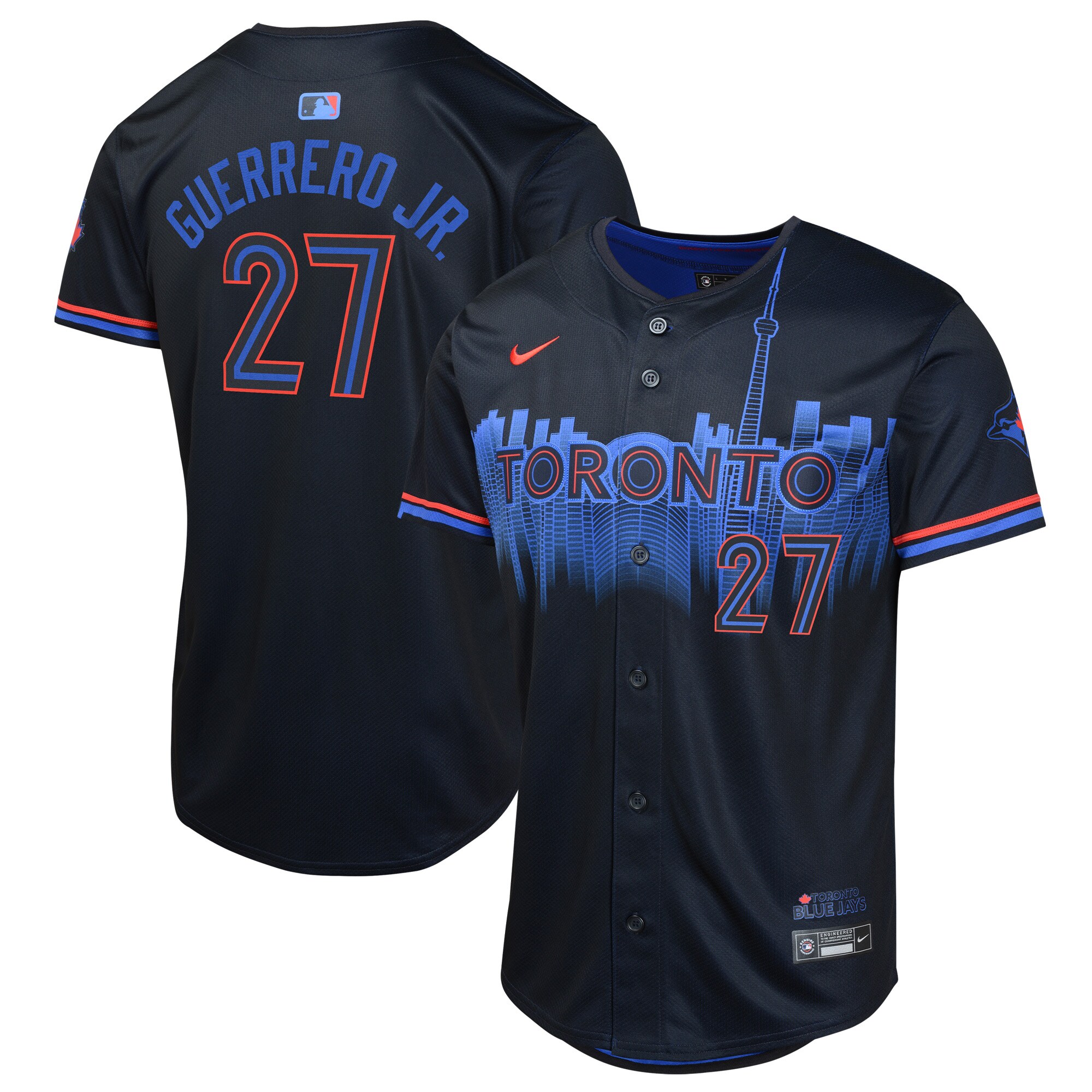 Toronto Blue Jays Vladimir Guerrero Navy 2024 City Connect Limited Player MLB Jersey Youth