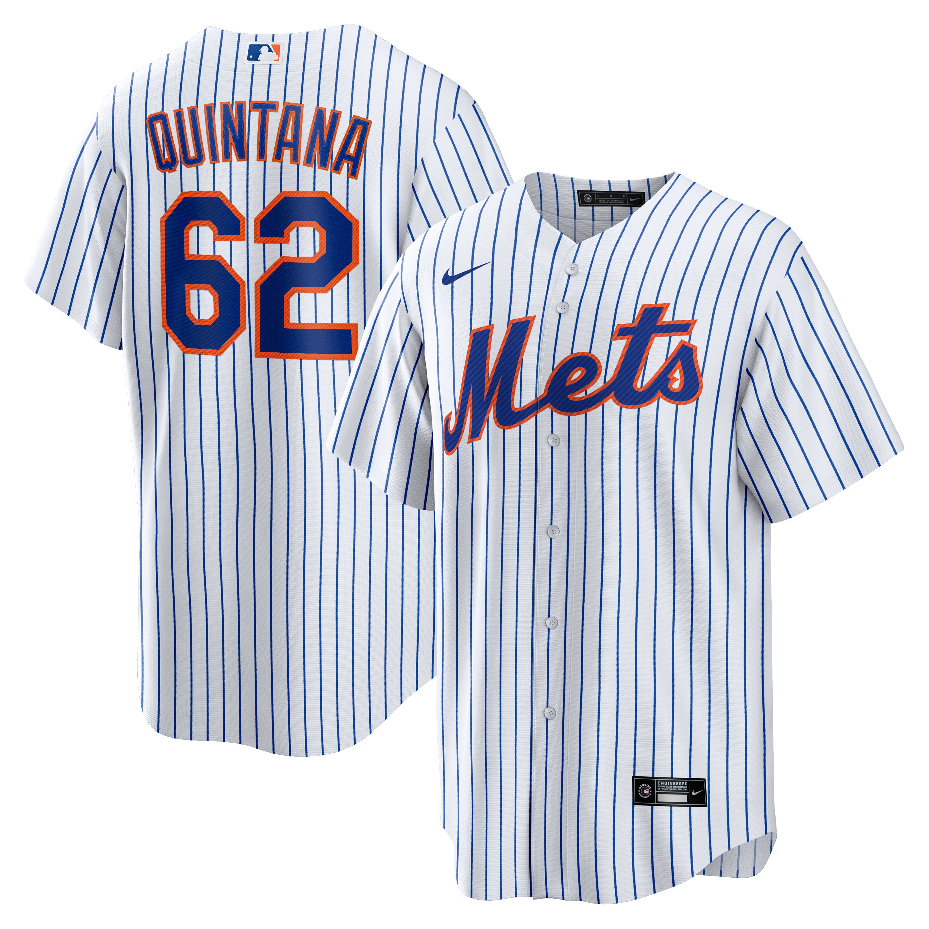 New York Mets Jos? Quintana White Home Player MLB Jersey Men's