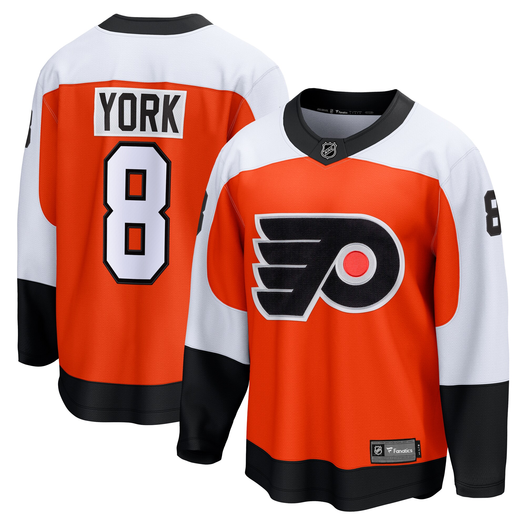 Philadelphia Flyers Cam York Orange Home Breakaway NHL Jersey Men's