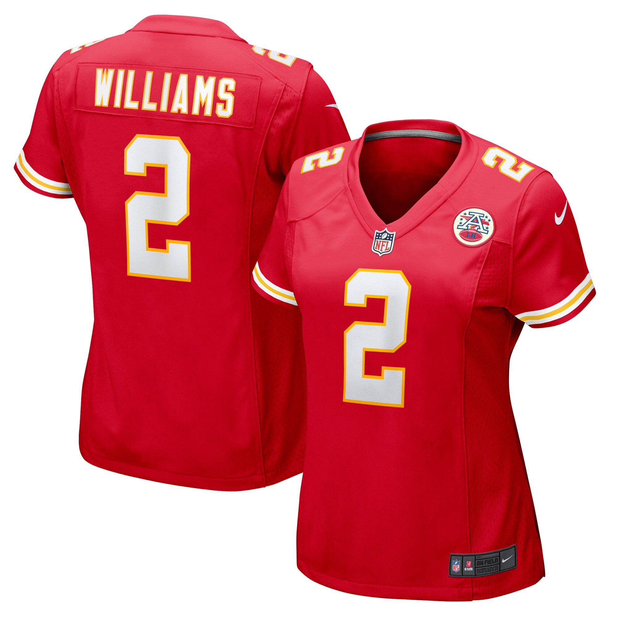 Kansas City Chiefs Joshua Williams Red Game NFL Jersey Women's