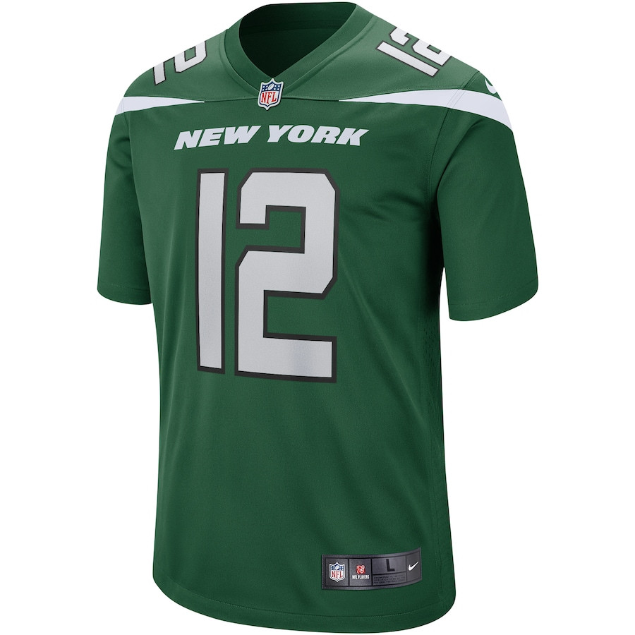 Joe Namath 12 New York Jets Game Retired Gotham Green NFL Jersey Men's
