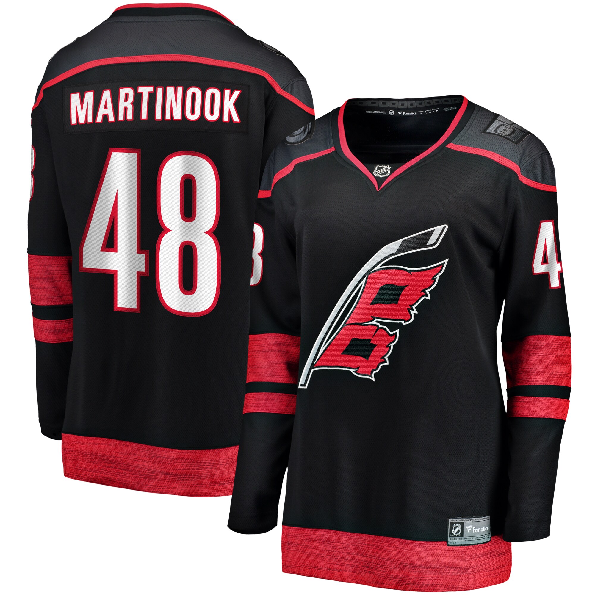 Carolina Hurricanes Jordan Martinook Black Home Breakaway Player NHL Jersey Women's