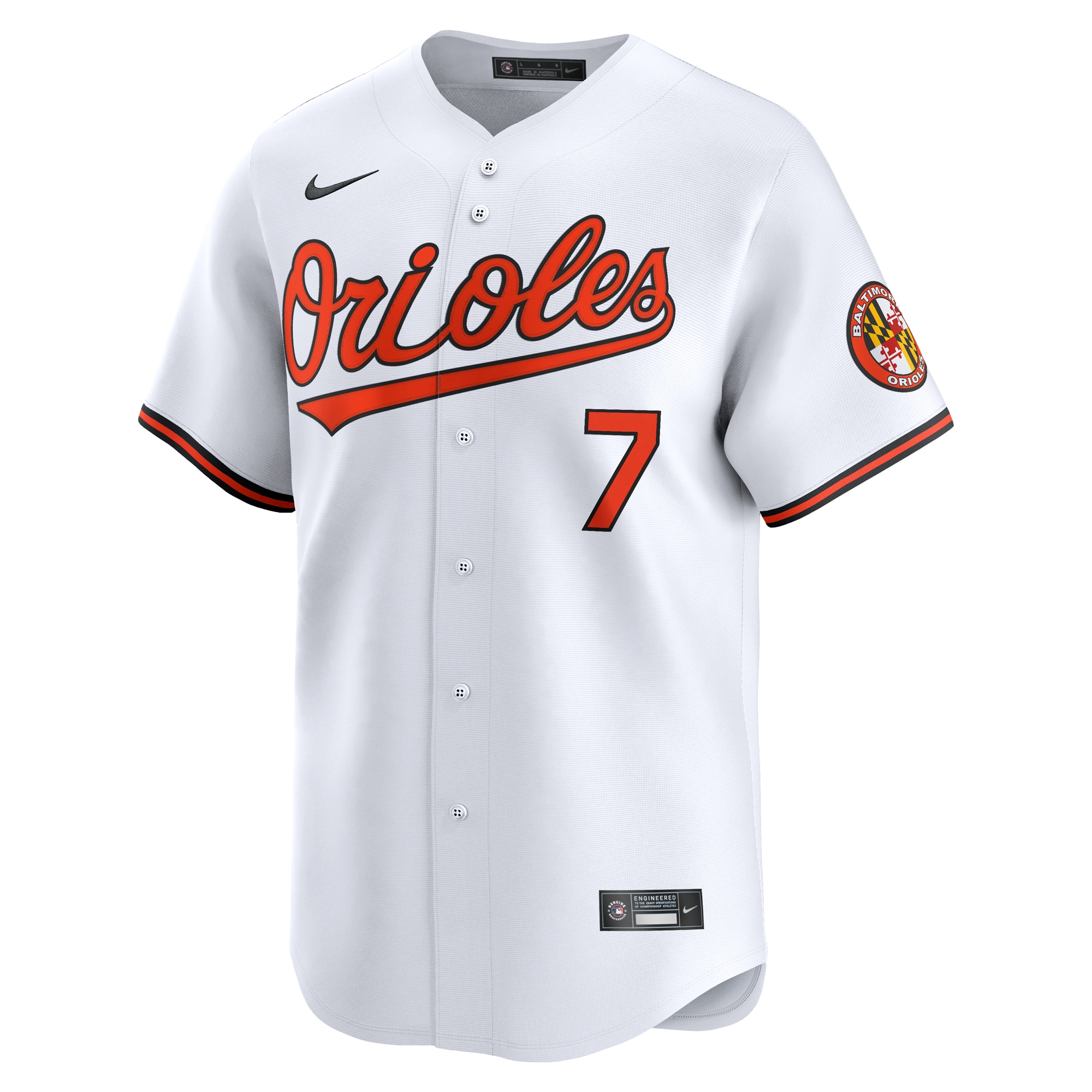 Baltimore Orioles Jackson Holliday White Home Limited Player MLB Jersey Men's