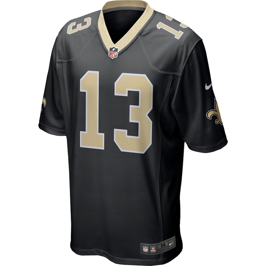 Michael Thomas 13 New Orleans Saints Game Black NFL Jersey Men's