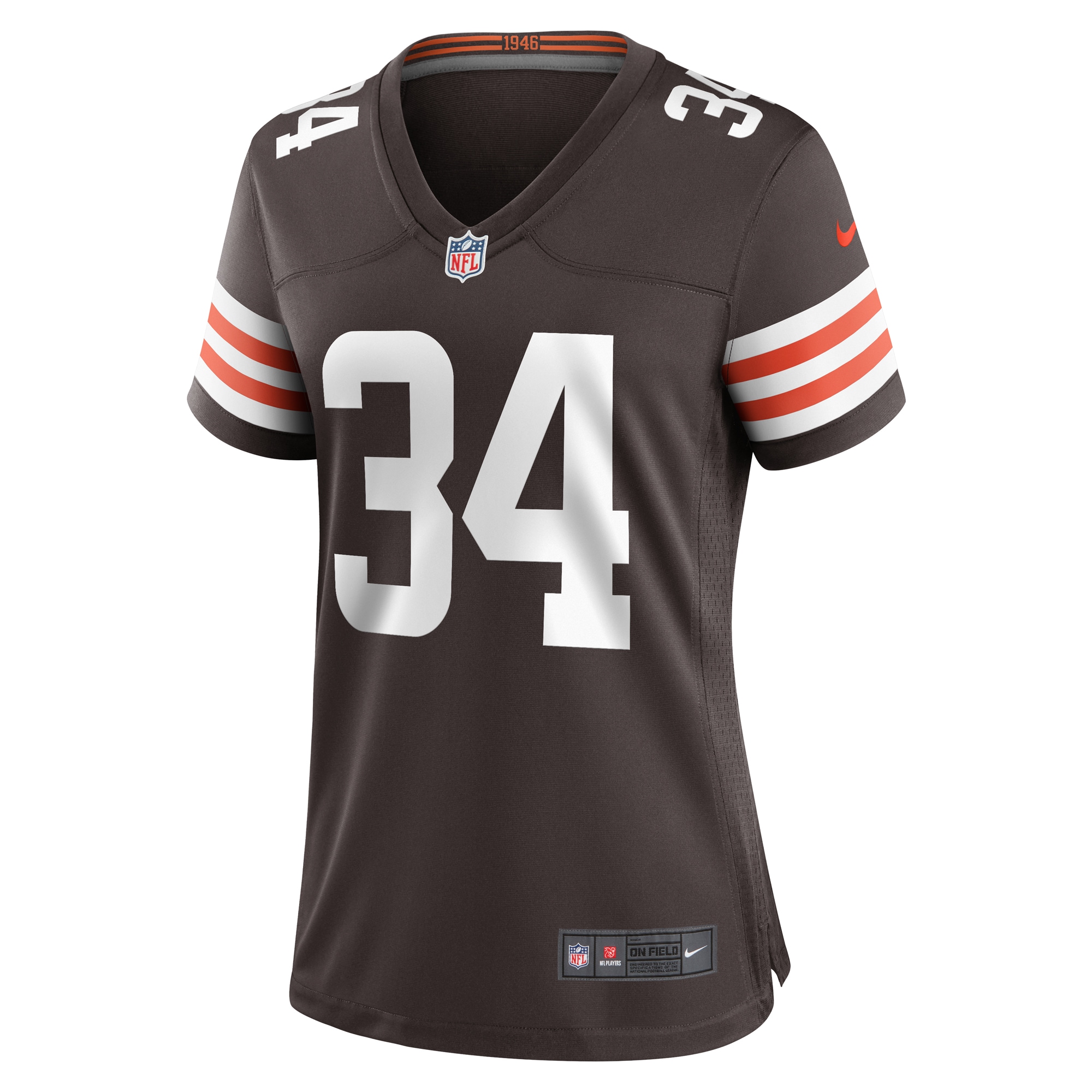 Cleveland Browns Jerome Ford Brown Game Player NFL Jersey Women's