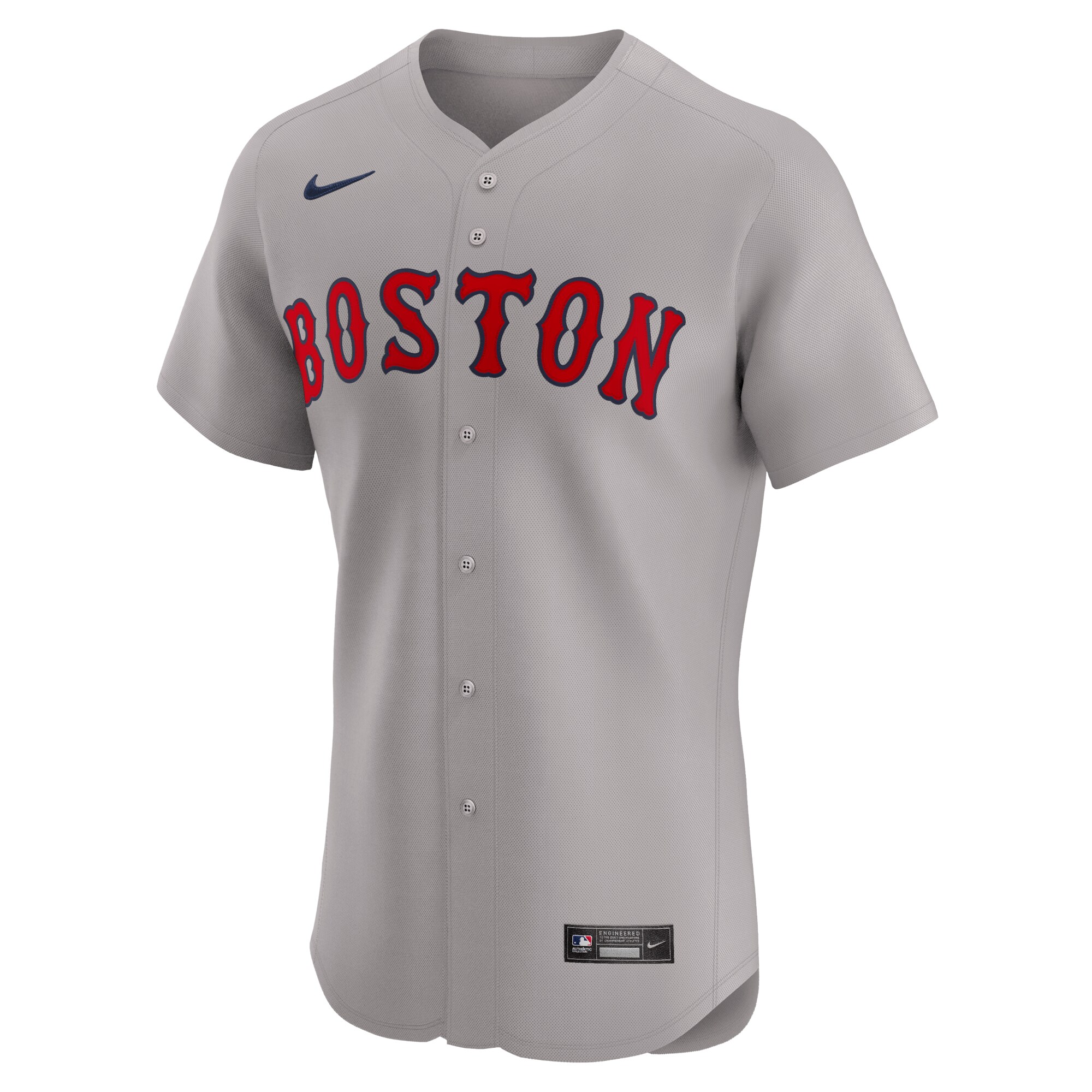 Boston Red Sox Gray Road Elite MLB Jersey Men's