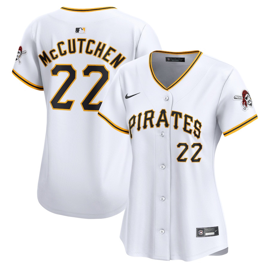 Andrew McCutchen 22 Pittsburgh Pirates Home Limited White MLB Jersey Women's