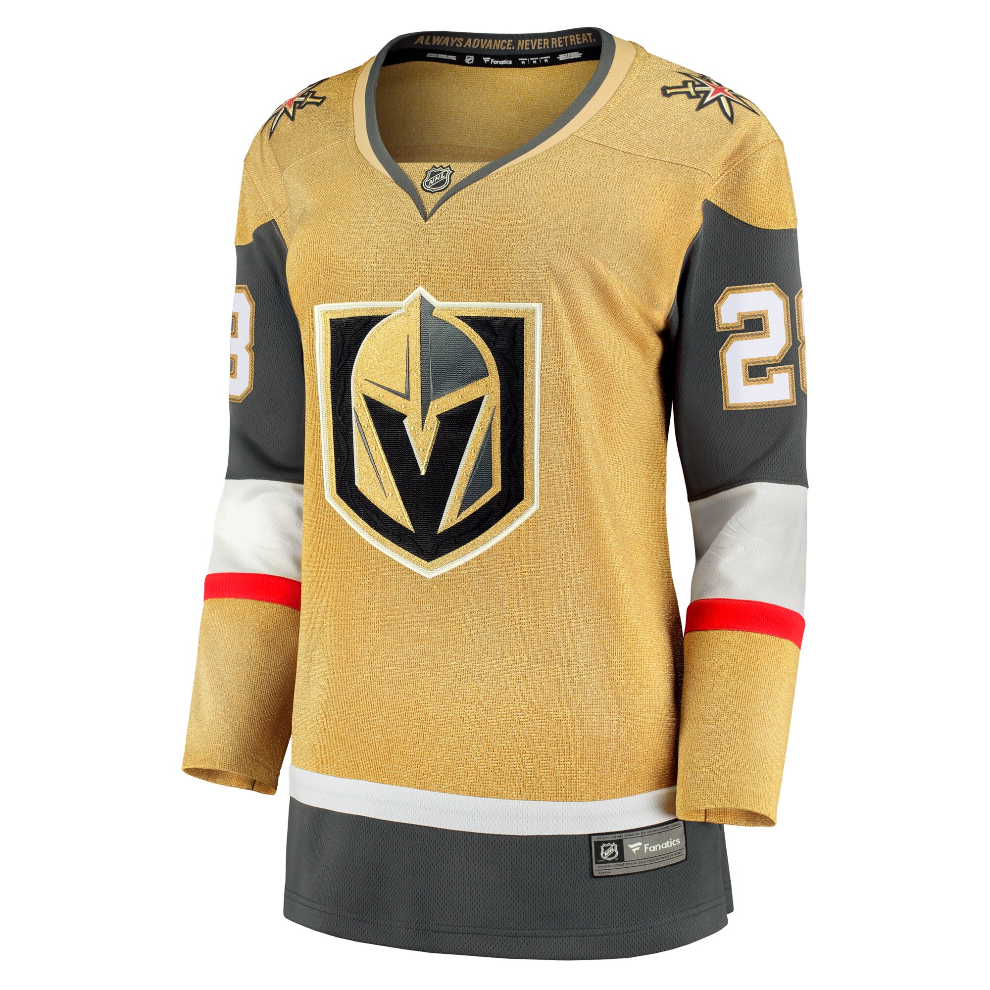 Vegas Golden Knights William Carrier Gold Home Breakaway Player NHL Jersey Women's