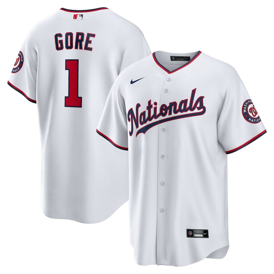 MacKenzie Gore 1 Washington Nationals Home White MLB Jersey Men's