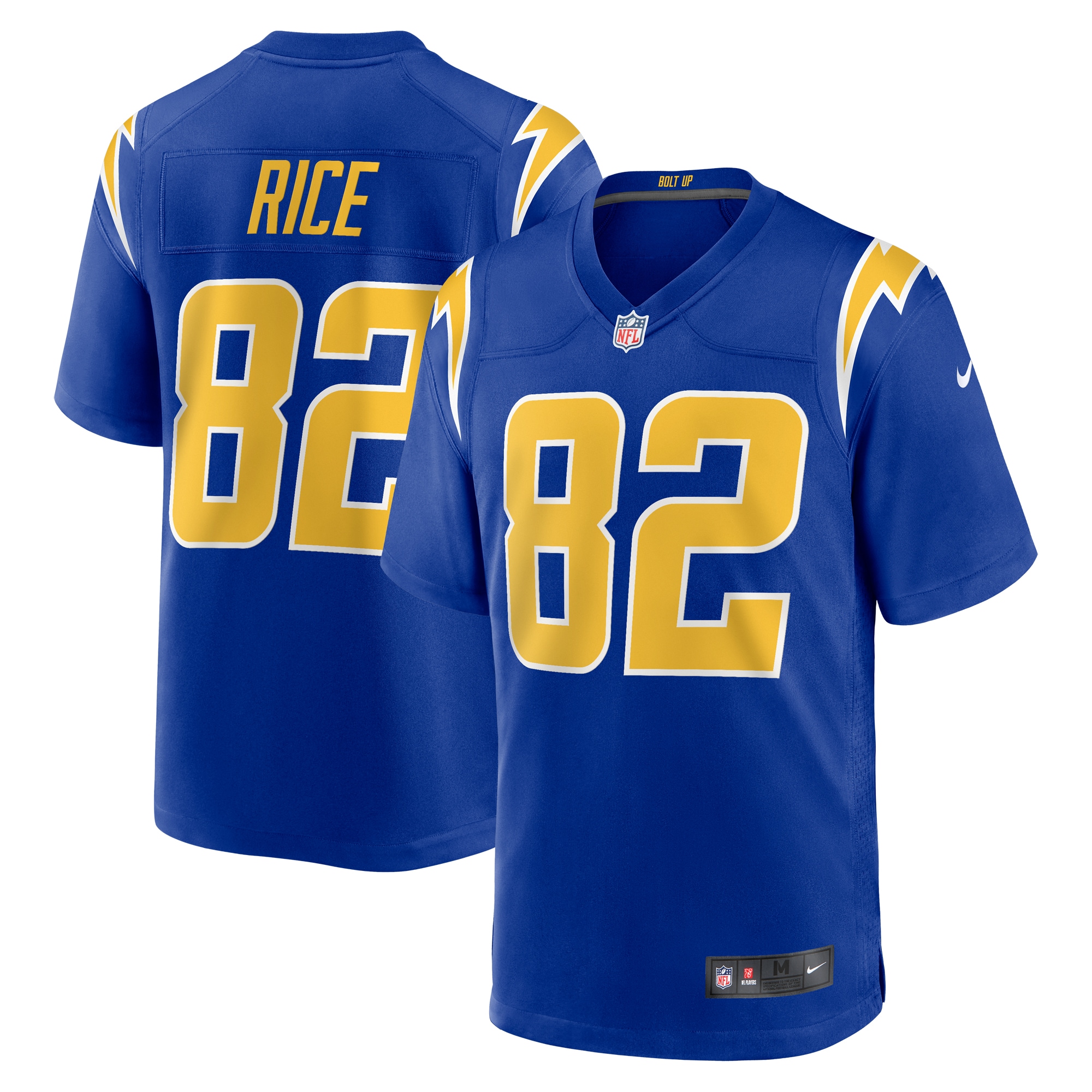 Los Angeles Chargers Brenden Rice Royal 2nd Alternate Game Player NFL Jersey Men's