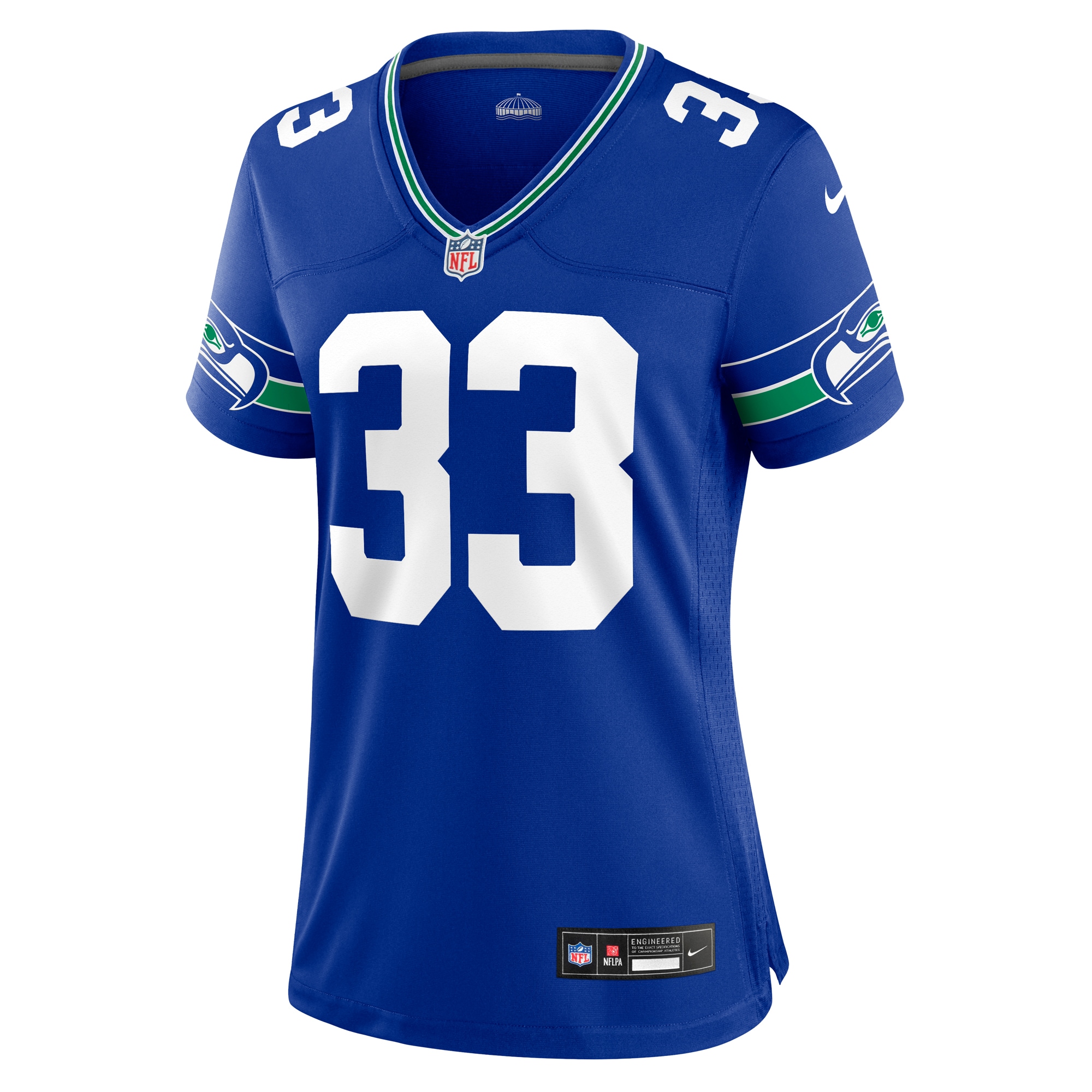Seattle Seahawks Jamal Adams Royal Throwback Player Game NFL Jersey Women's