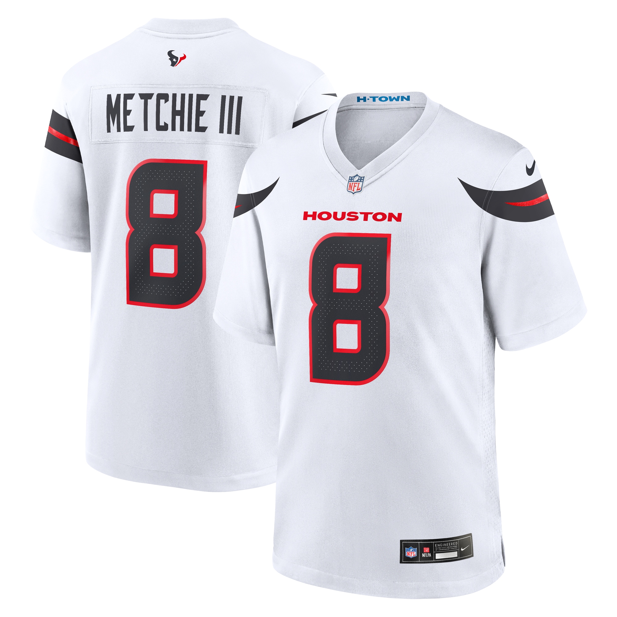 Houston Texans John Metchie III White Game NFL Jersey Men's