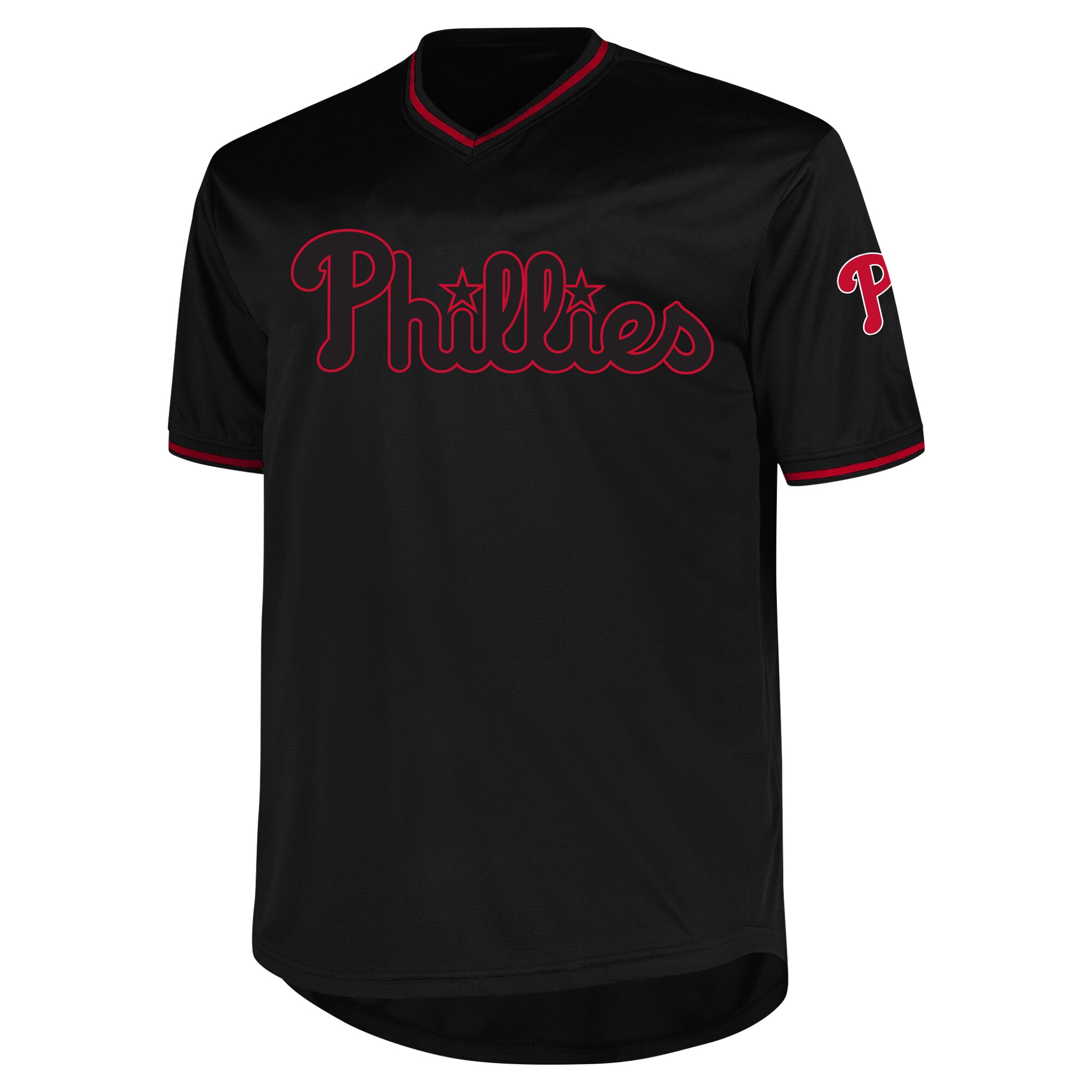 Philadelphia Phillies Profile Black Big Tall Pop Fashion MLB Jersey Men's