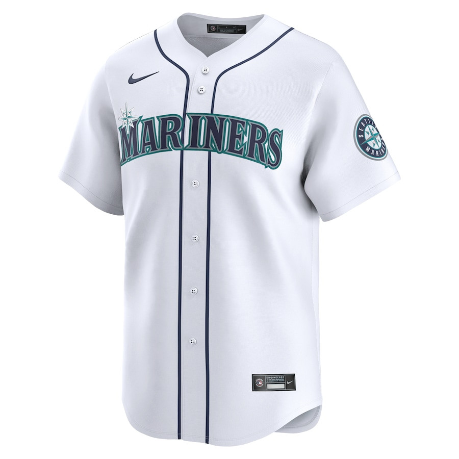 George Kirby 68 Seattle Mariners Home Limited Player White MLB Jersey Men's