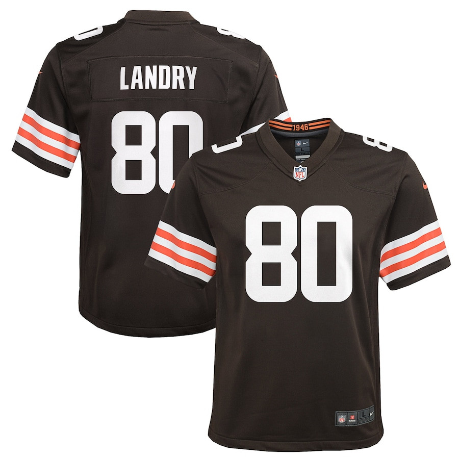 Jarvis Landry 80 Cleveland Browns Game Brown NFL Jersey Youth
