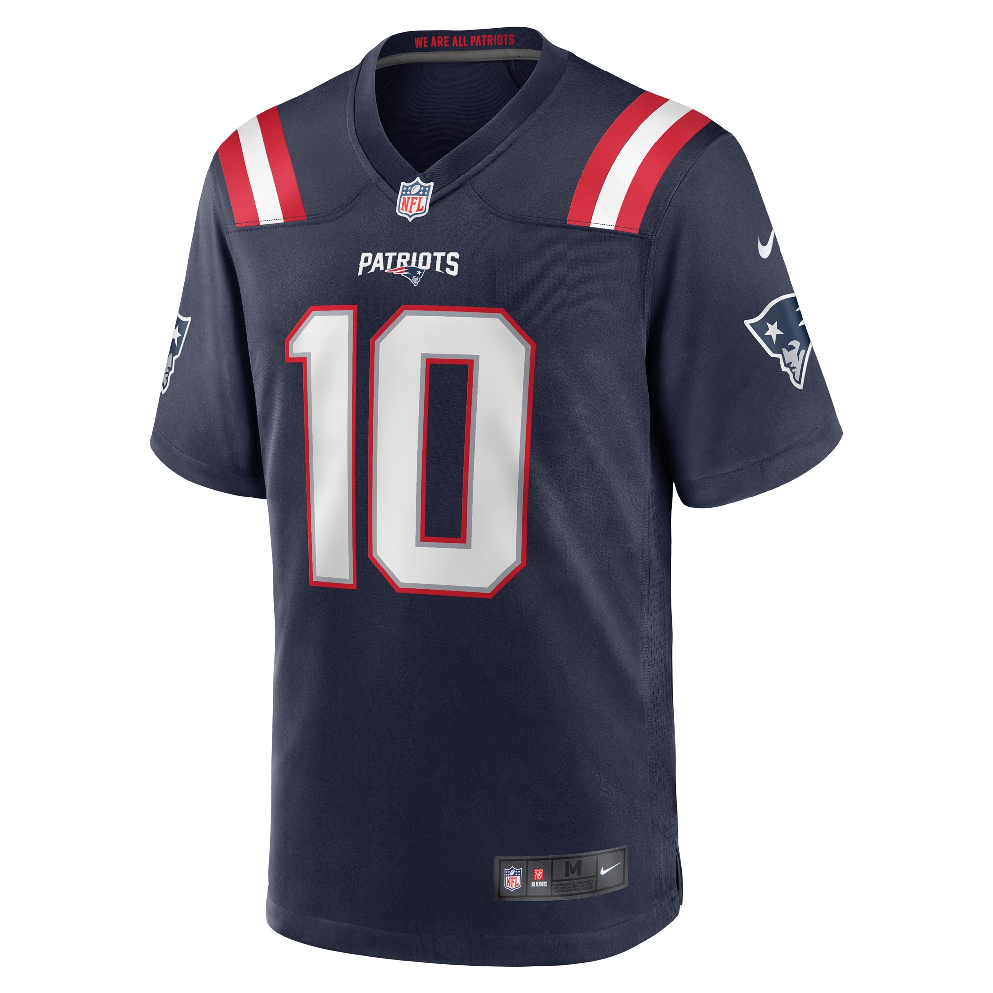 New England Patriots Mac Jones Navy Player Game NFL Jersey Men's