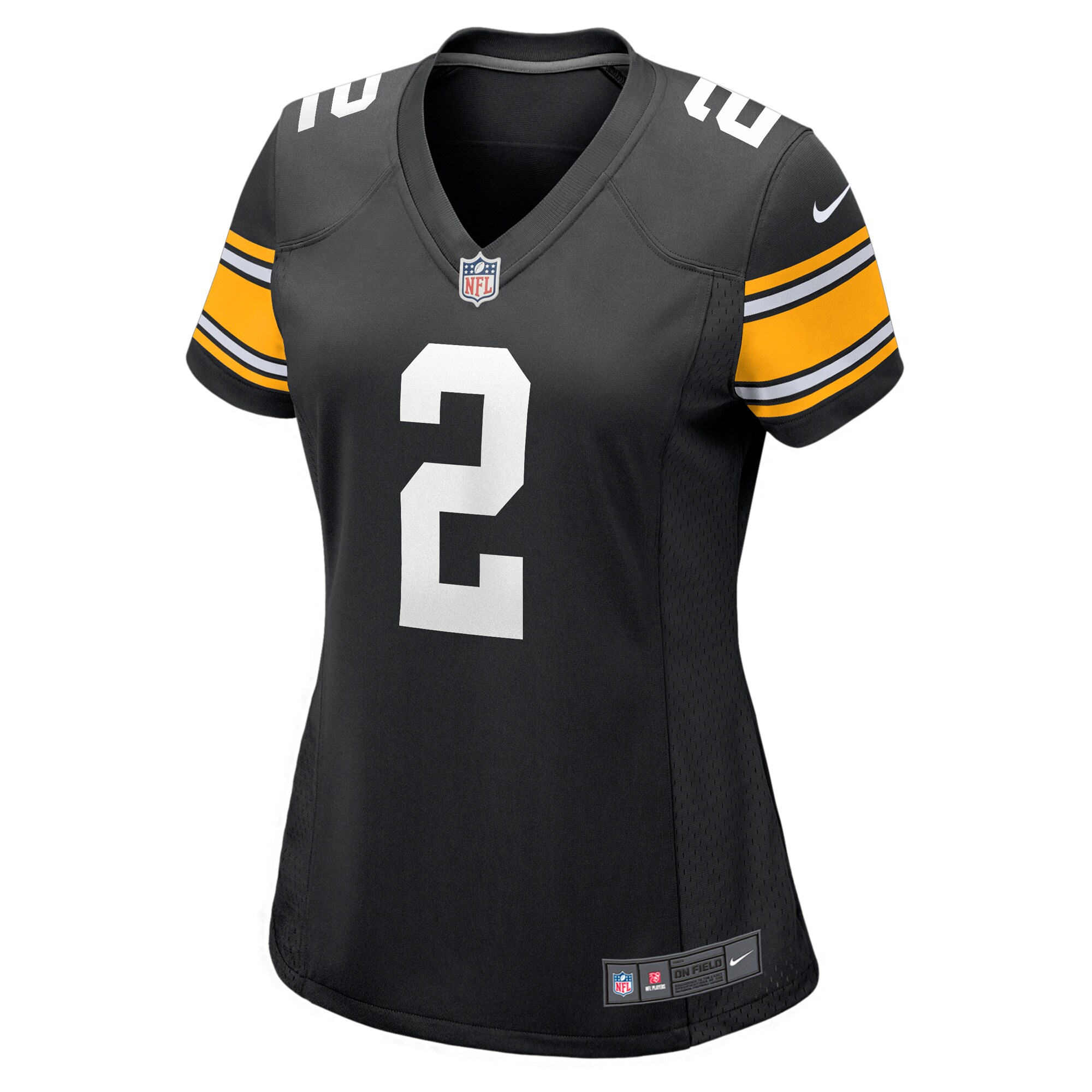 Pittsburgh Steelers Justin Fields Black Alternate Game NFL Jersey Women's