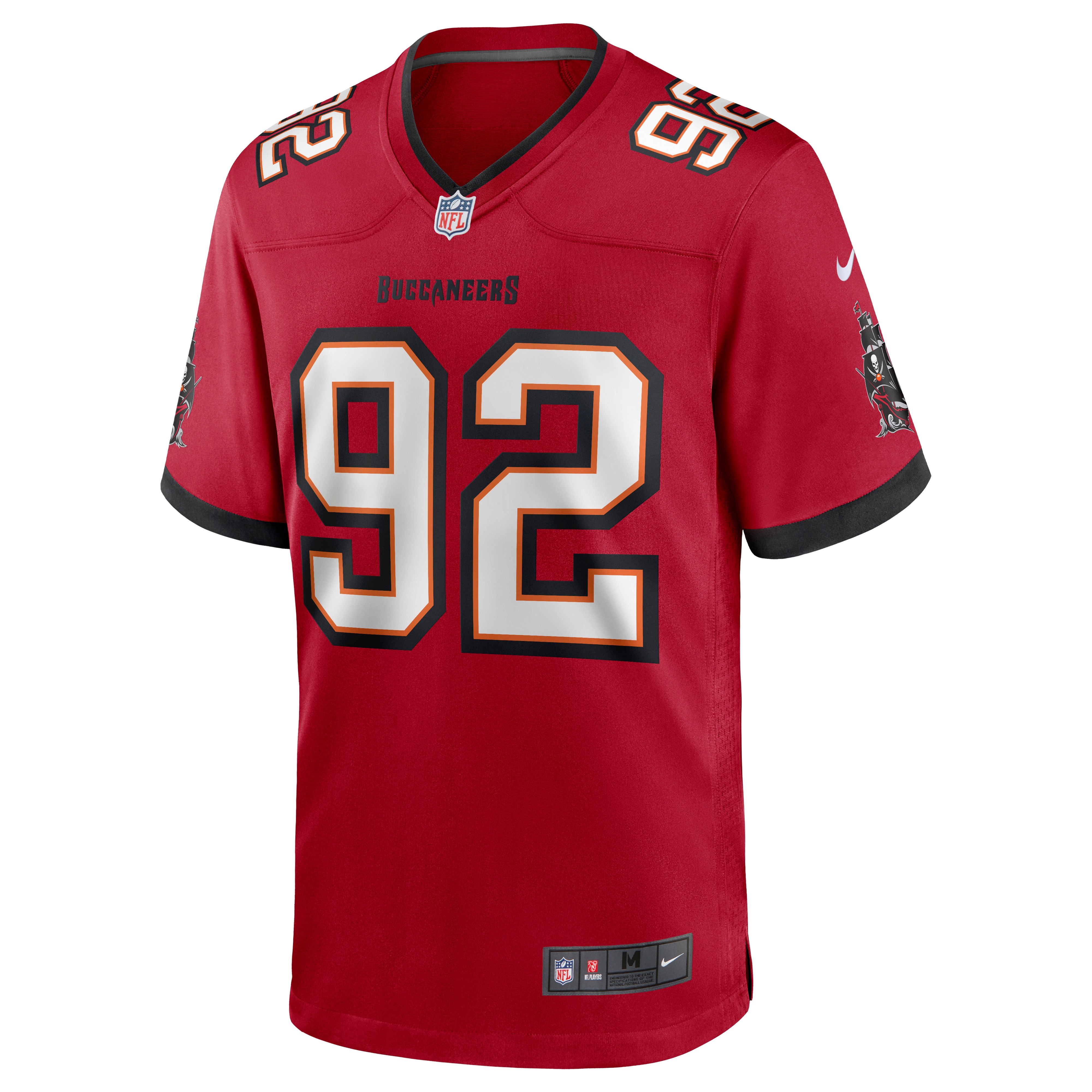 Tampa Bay Buccaneers William Gholston Red Game NFL Jersey Men's