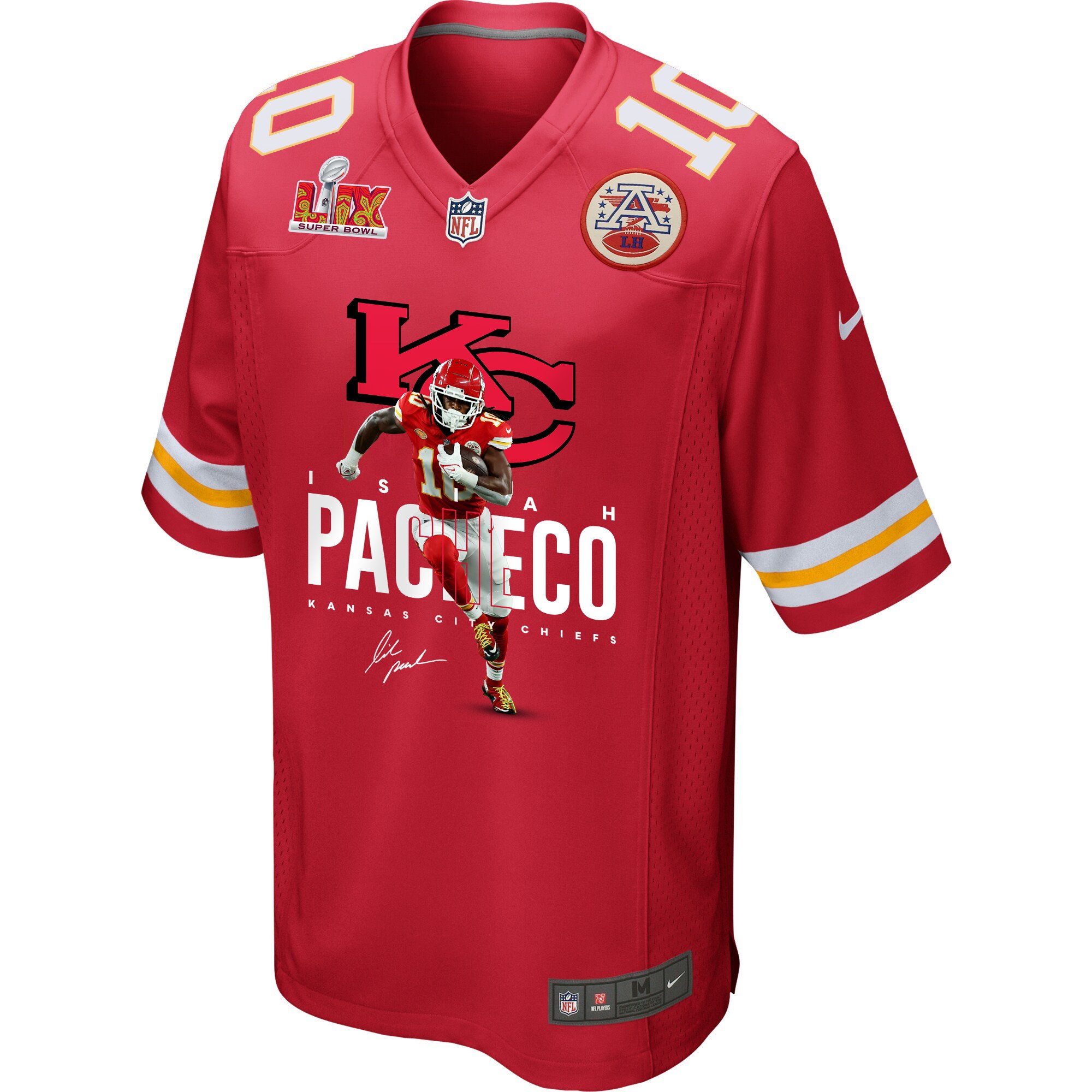 Isiah Pacheco 10 Kansas City Chiefs Best Running Back Game Red NFL Jersey Men's