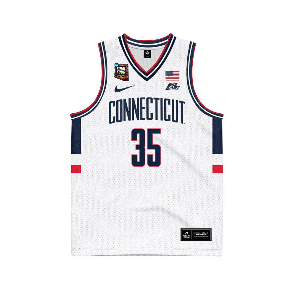 Samson Johnson 35 UConn Huskies 2024 Final Four Patch Unisex NCAA Jersey Unisex