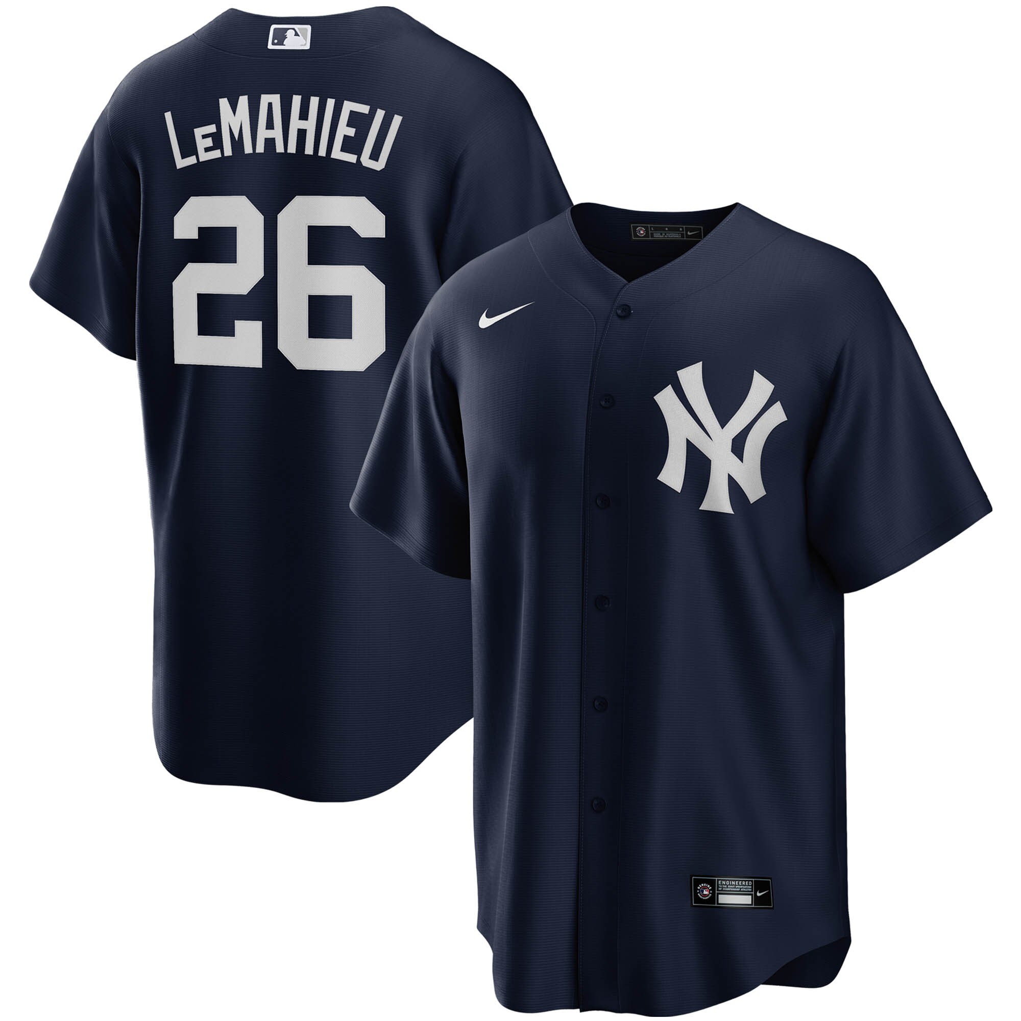 New York Yankees DJ LeMahieu Navy Alternate Player MLB Jersey Men's