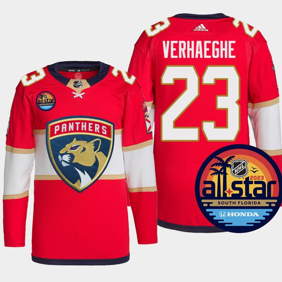 Carter Verhaeghe 23 Florida Panthers Red 2023 All Star NHL Jersey Men's