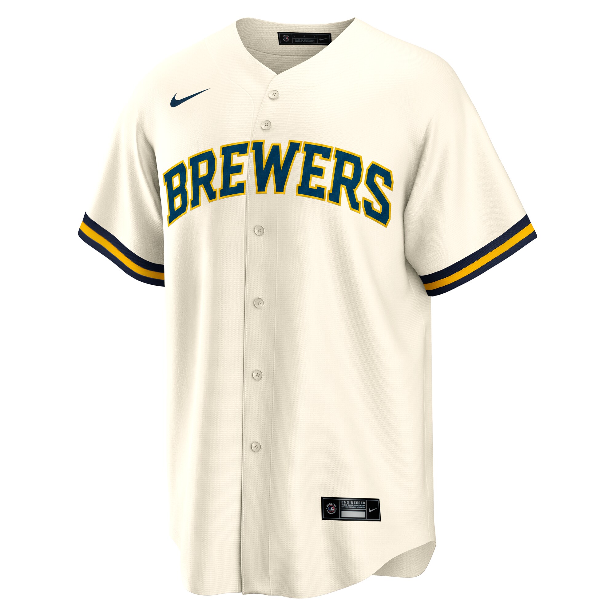 Milwaukee Brewers William Contreras Cream Home MLB Jersey Men's