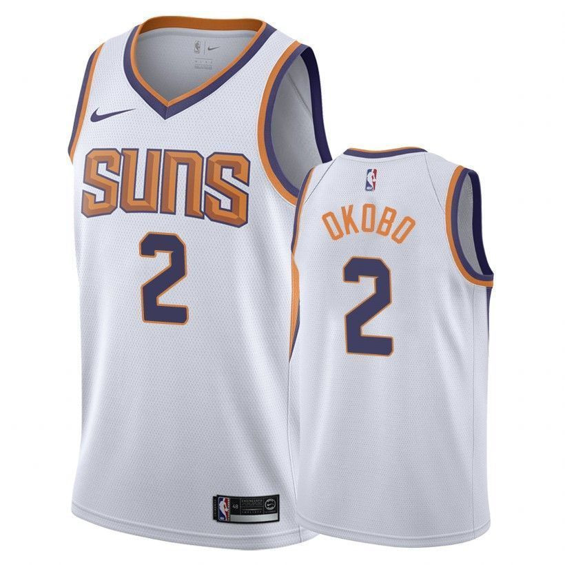 Phoenix Suns Elie Okobo 2 Associatio White NBA Jersey Men's