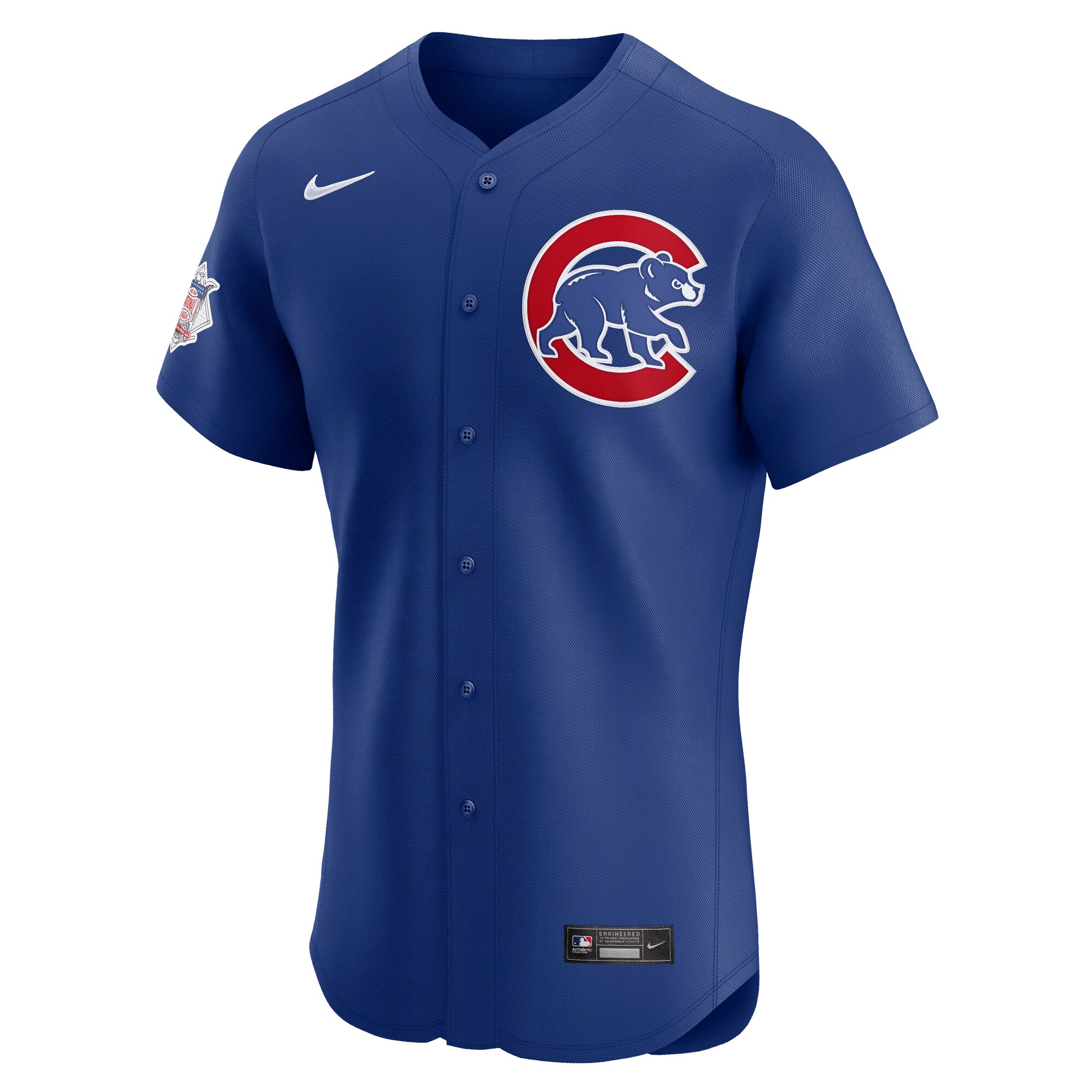 Chicago Cubs Royal Alternate Vapor Premier Elite Patch MLB Jersey Men's